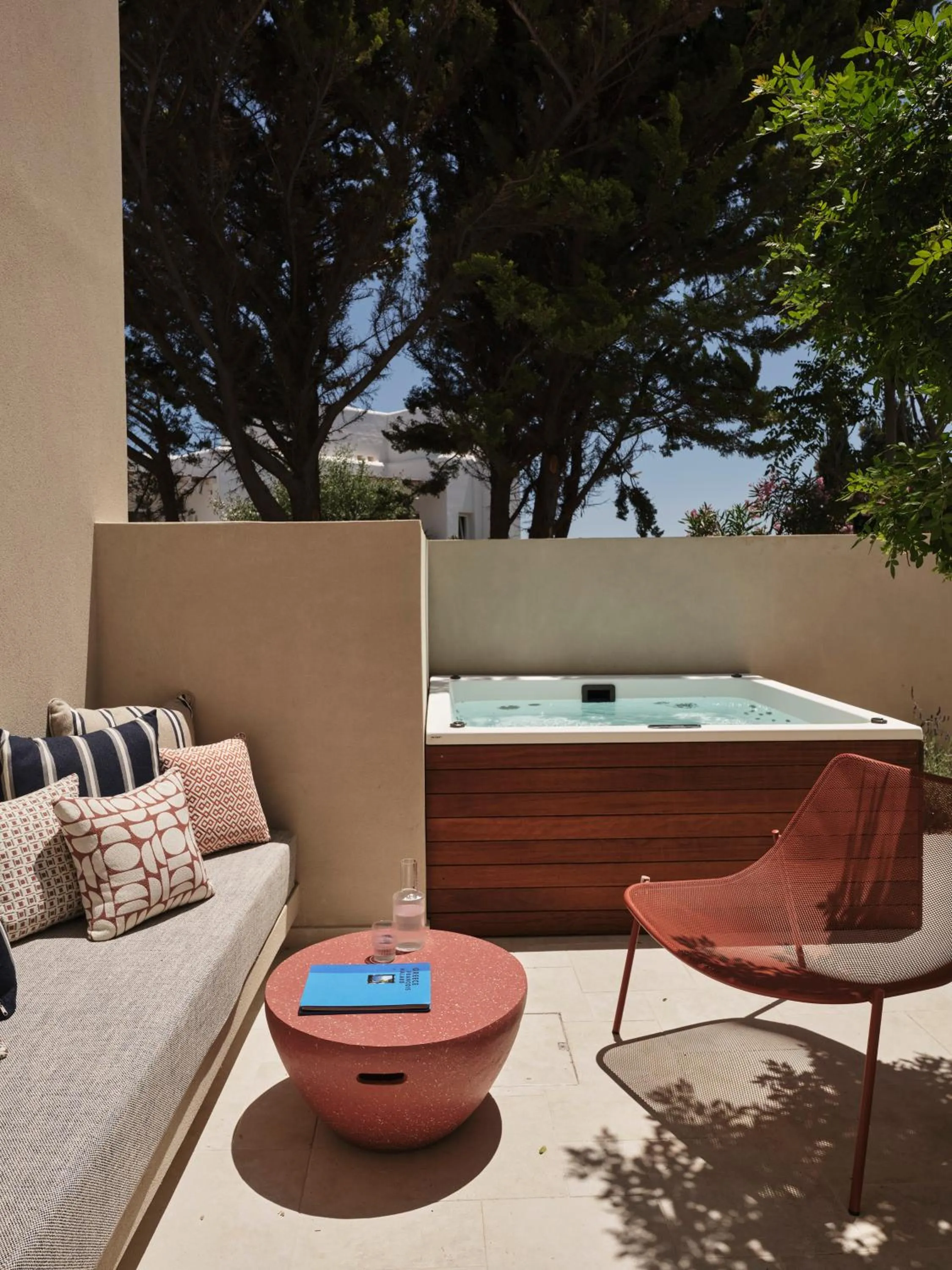 Hot Tub in NAUMA PAROS Design Boutique Hotel