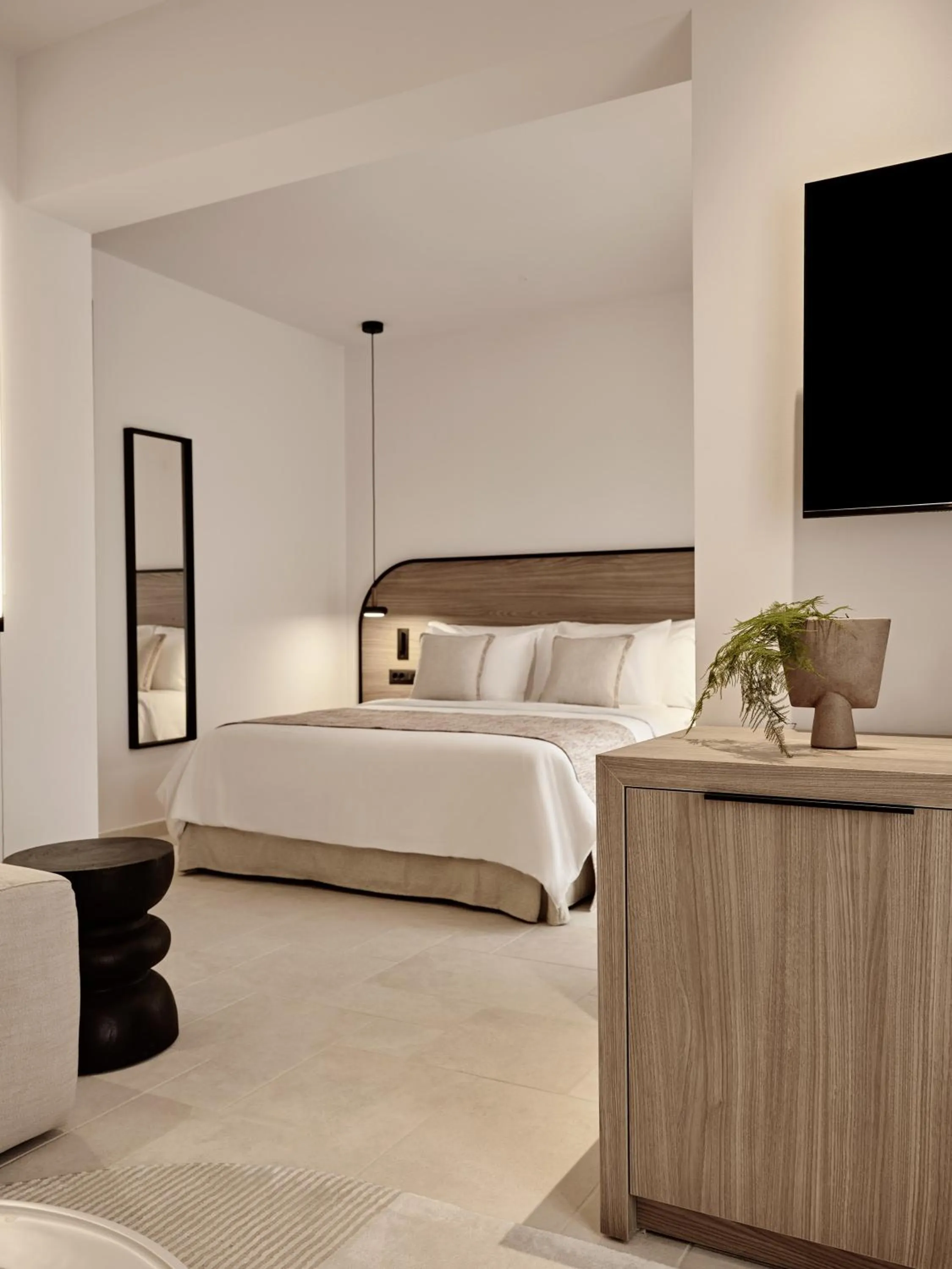 Photo of the whole room, Bed in NAUMA PAROS Design Boutique Hotel