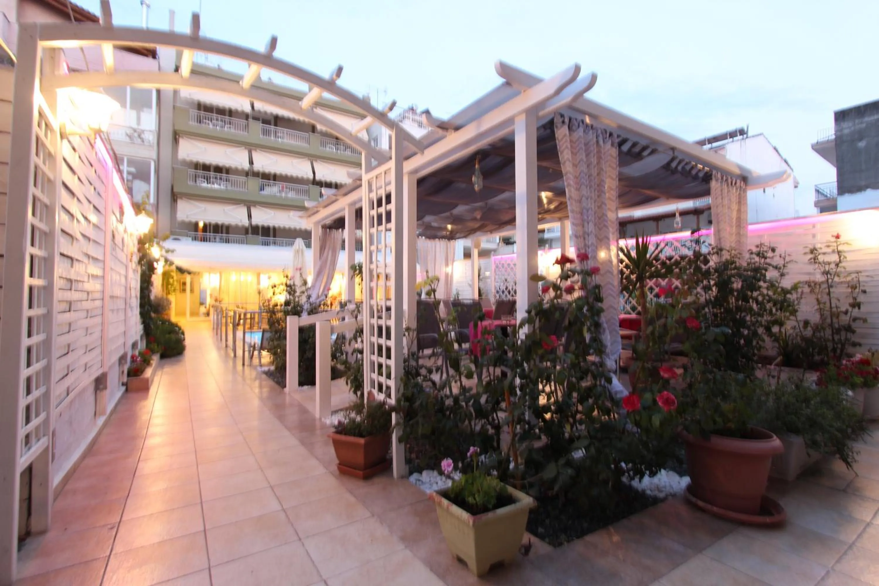 Patio in Hotel Mallas