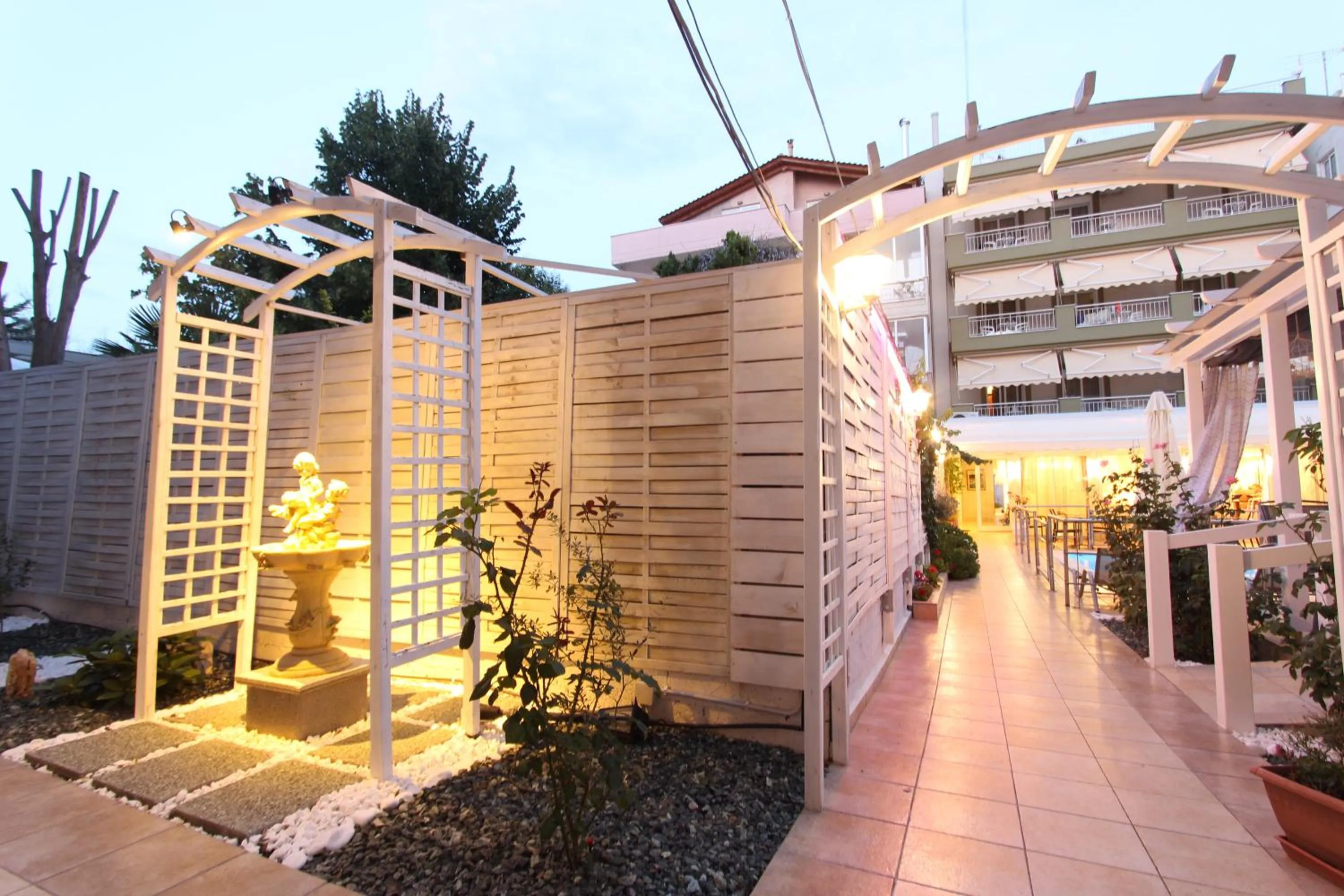 Patio in Hotel Mallas