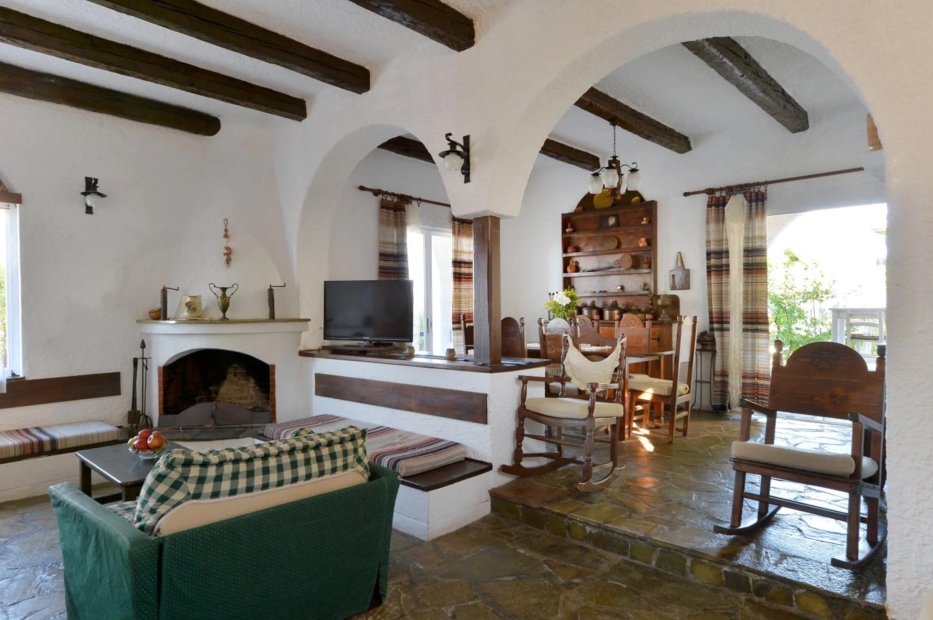 Living room in Vasilaras Hotel