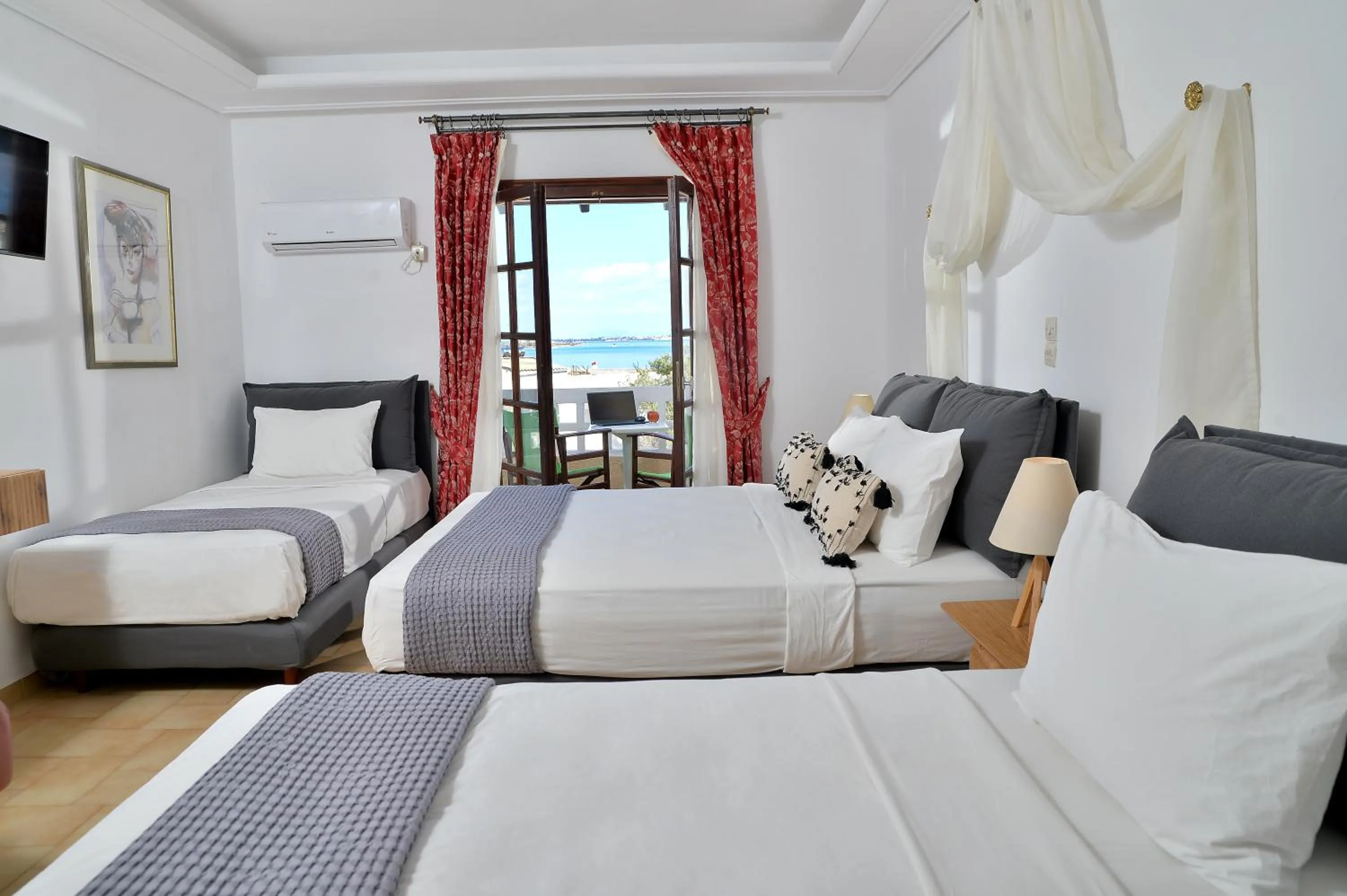 Bedroom, Bed in Vasilaras Hotel