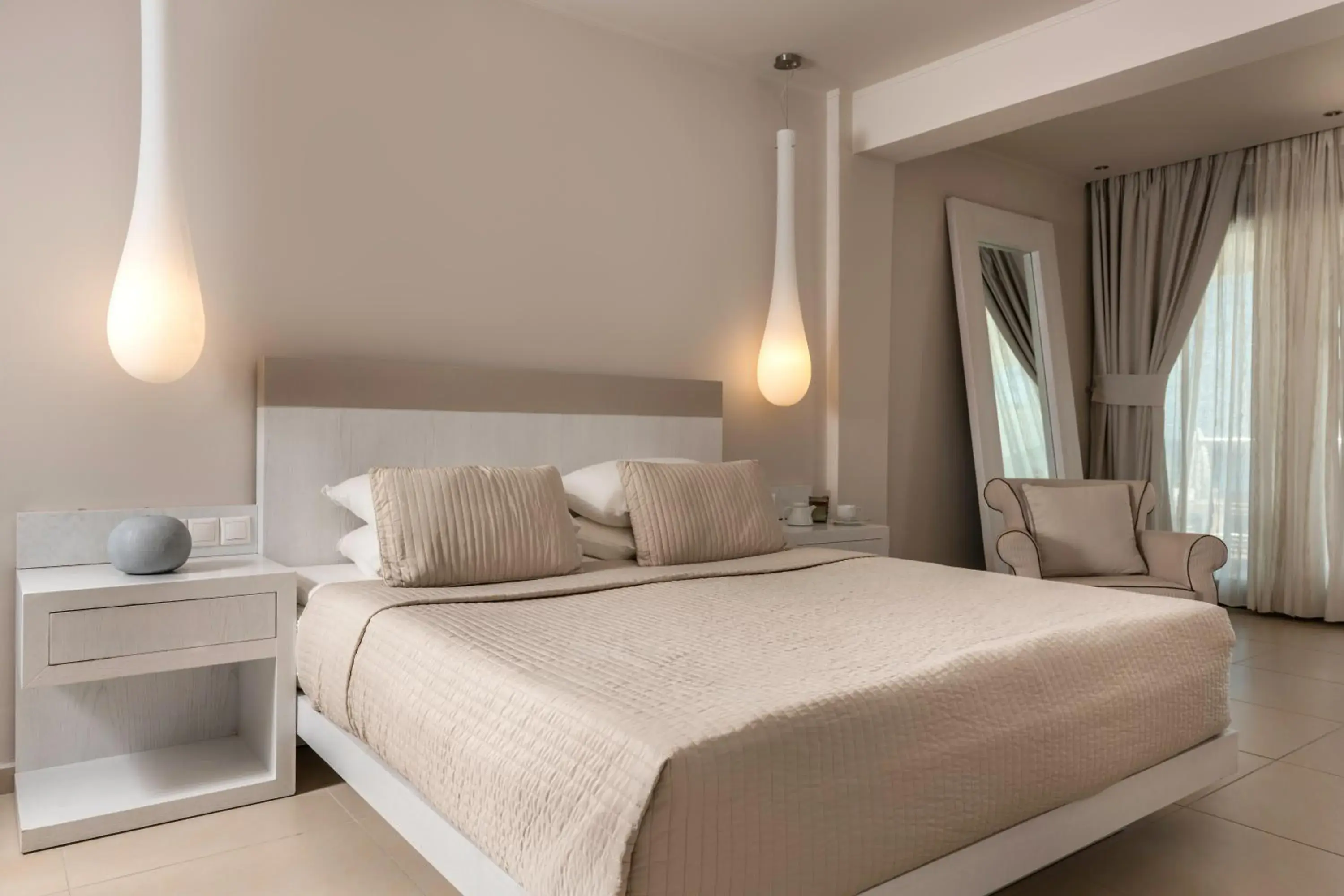 Bed in Kassandra Bay Resort, Suites & Spa Bed in Kassandra Bay Resort, Suites & Spa