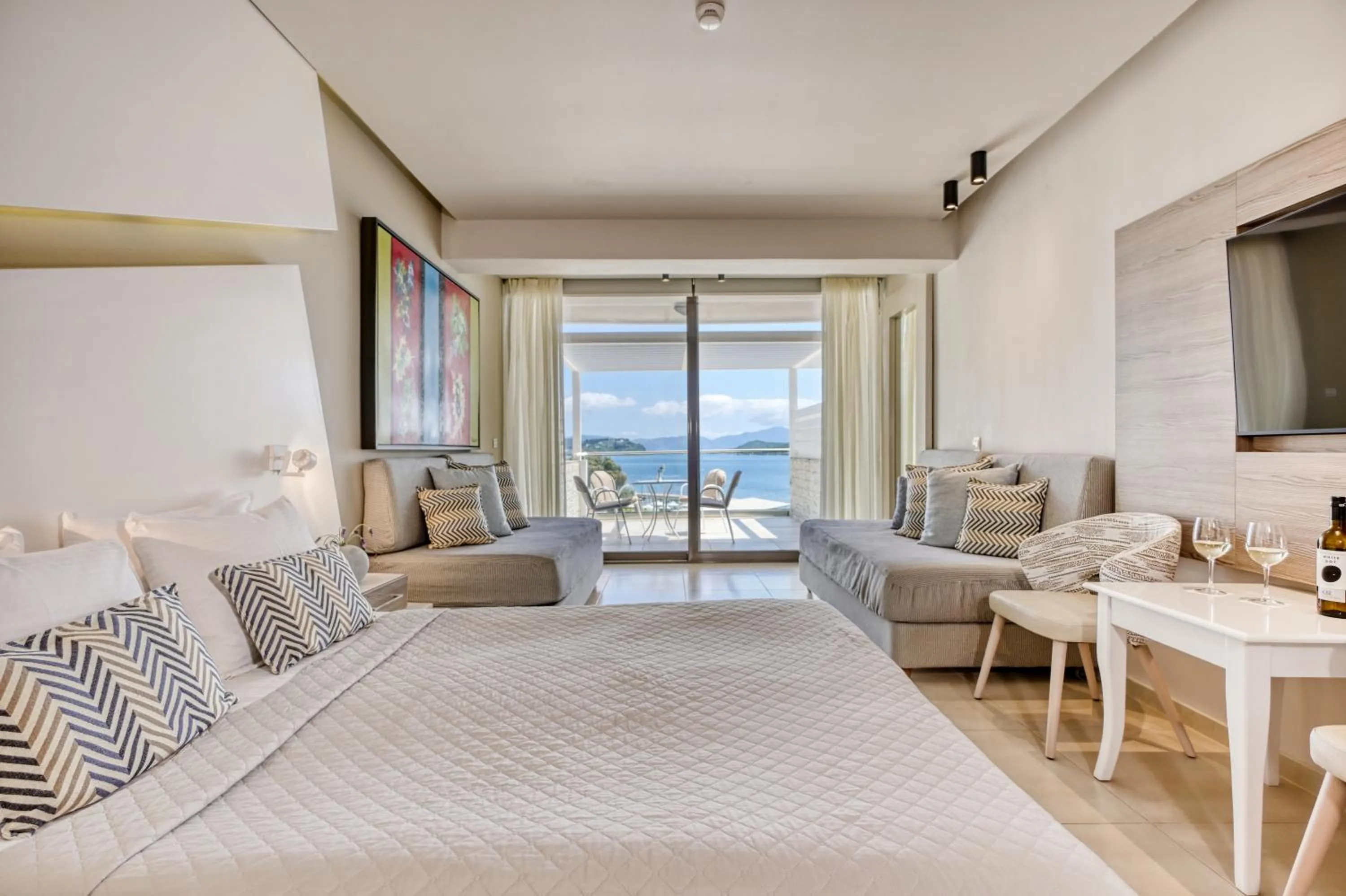 Photo of the whole room, Bed in Kassandra Bay Resort, Suites & Spa