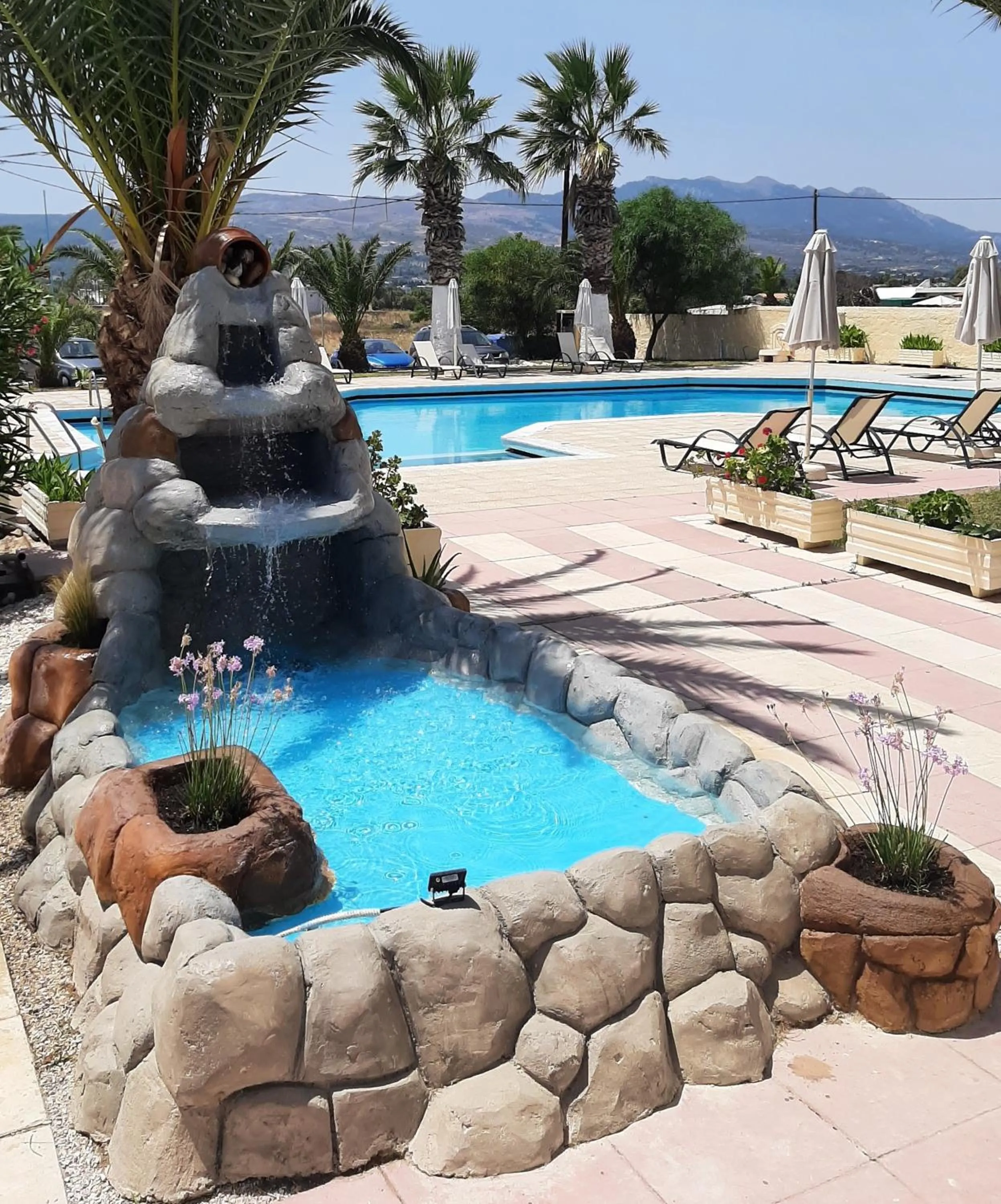 Swimming pool in Leonidas Hotel & Studios