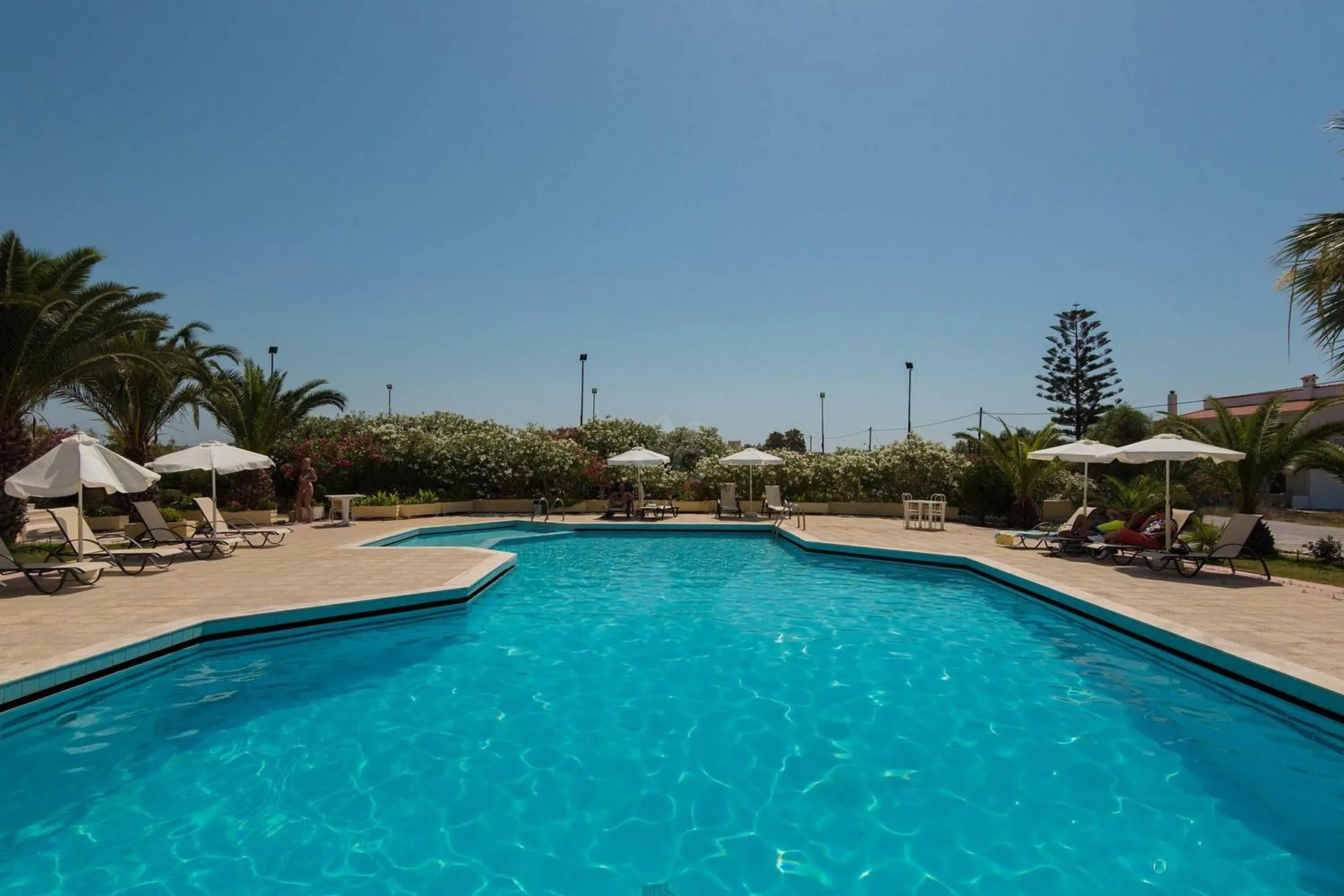 Swimming pool in Leonidas Hotel & Studios