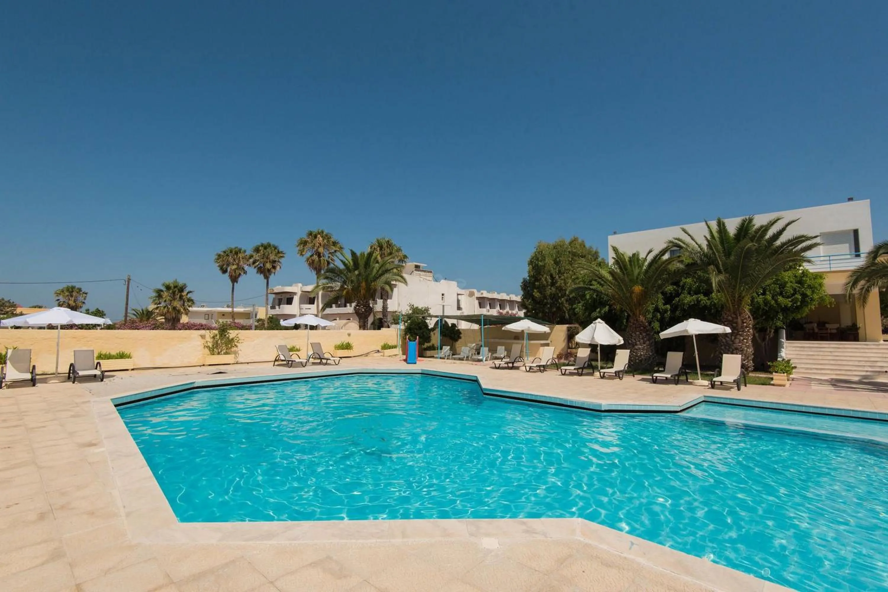 Swimming pool in Leonidas Hotel & Studios