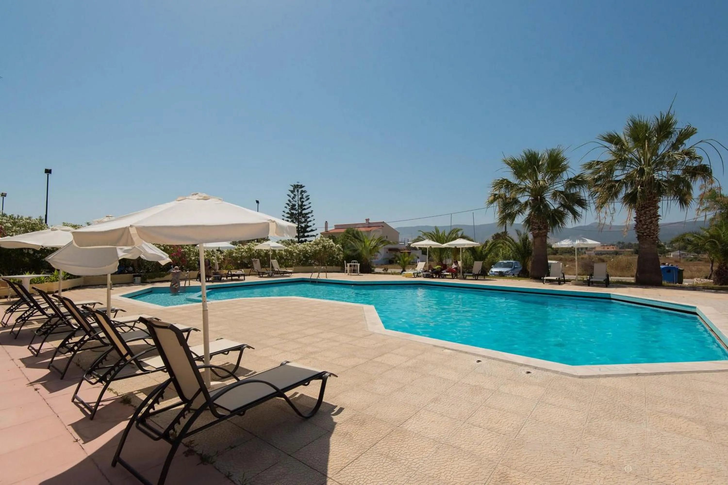 Swimming pool in Leonidas Hotel & Studios