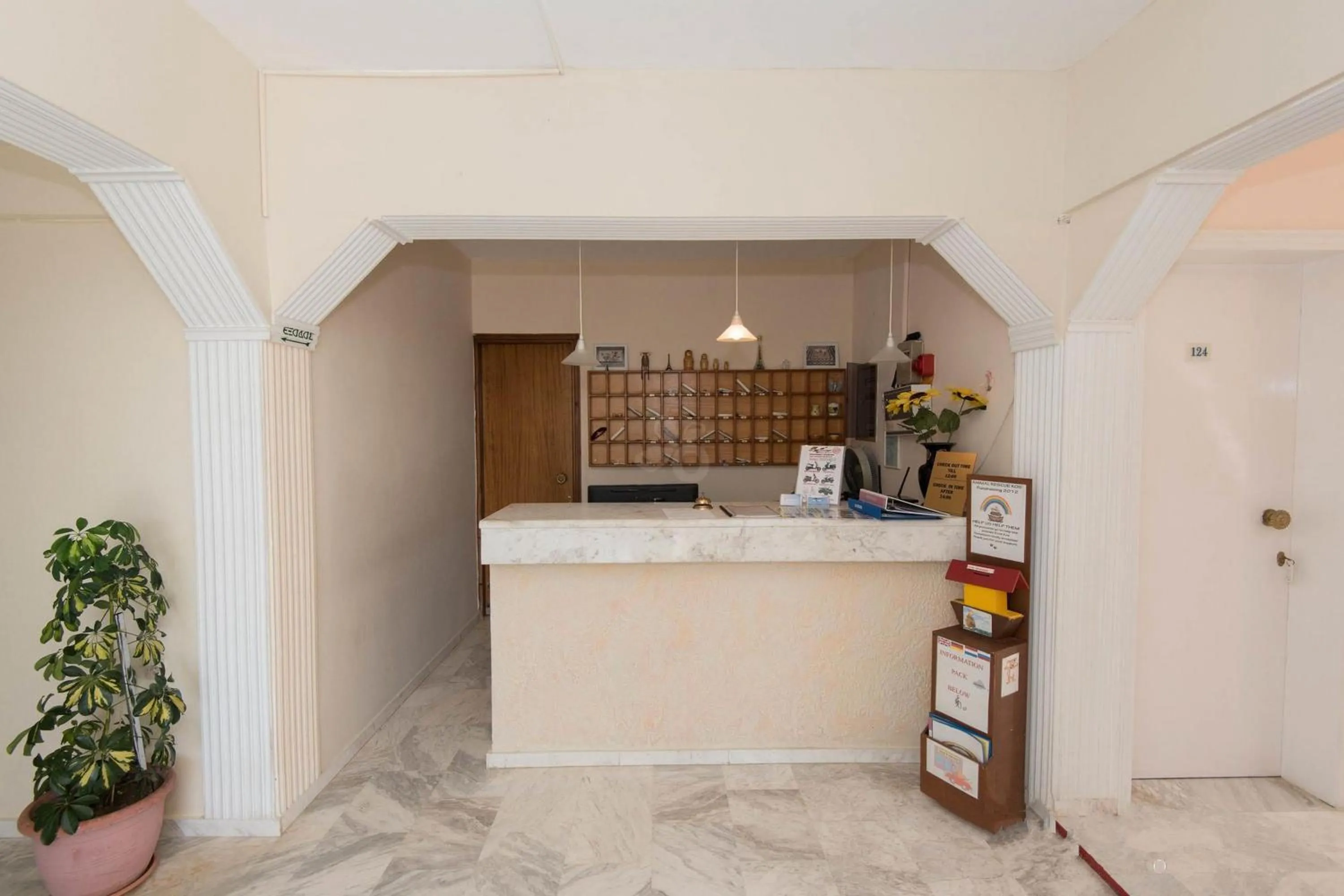 Lobby or reception in Leonidas Hotel & Studios