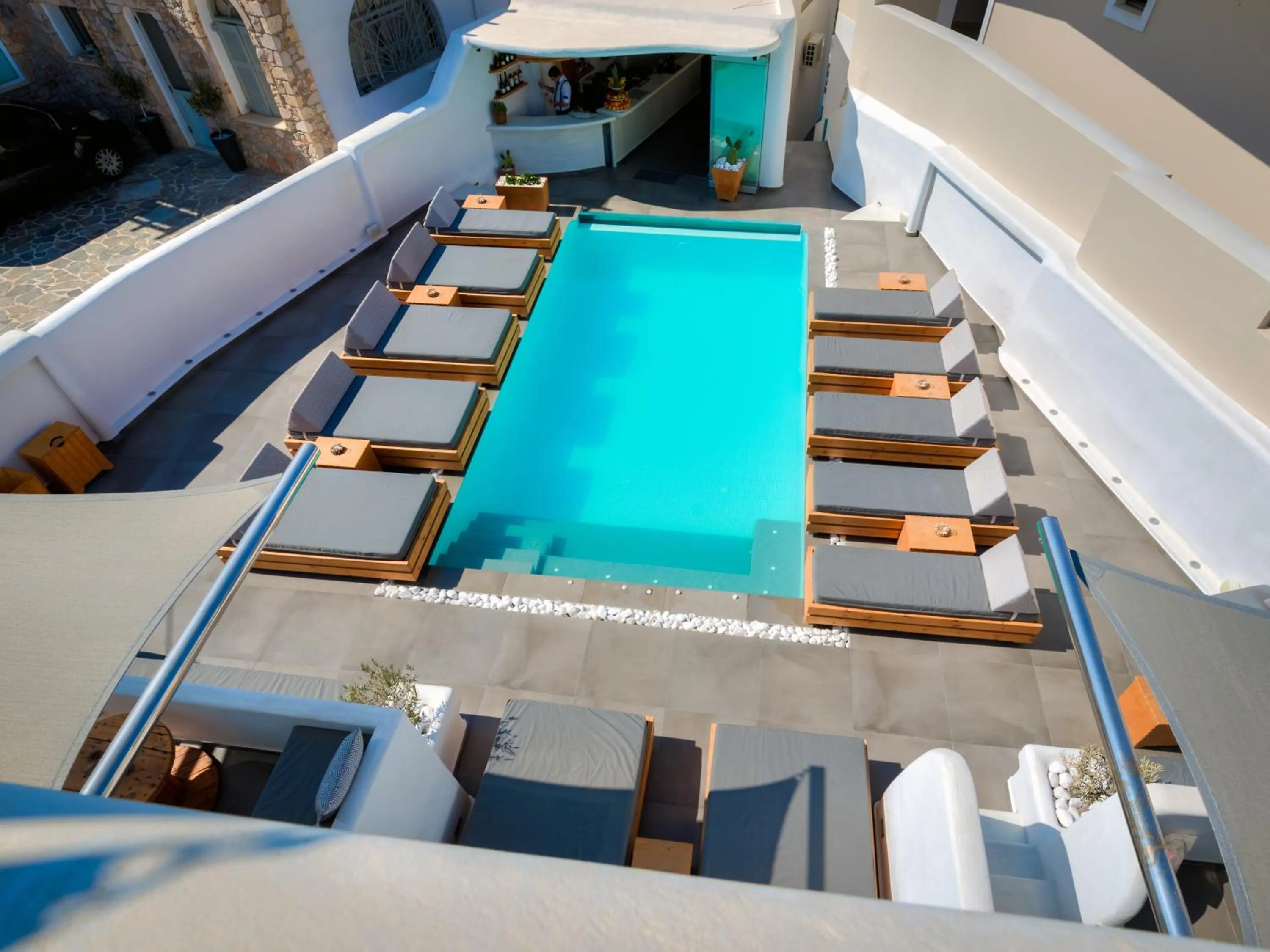 Bird's eye view in Evgenia Villas & Suites by Calm Collection