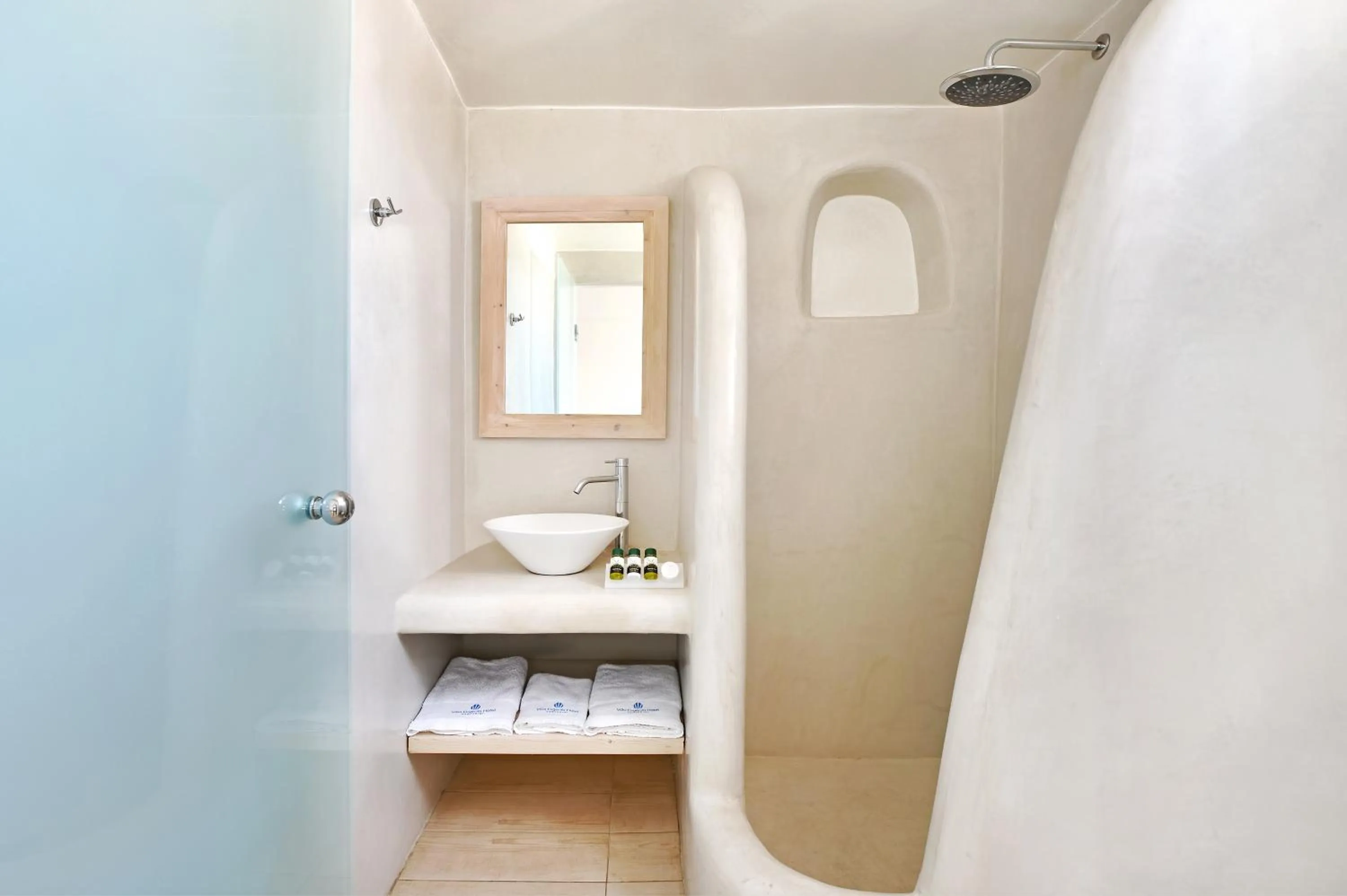 Bathroom in Evgenia Villas & Suites by Calm Collection