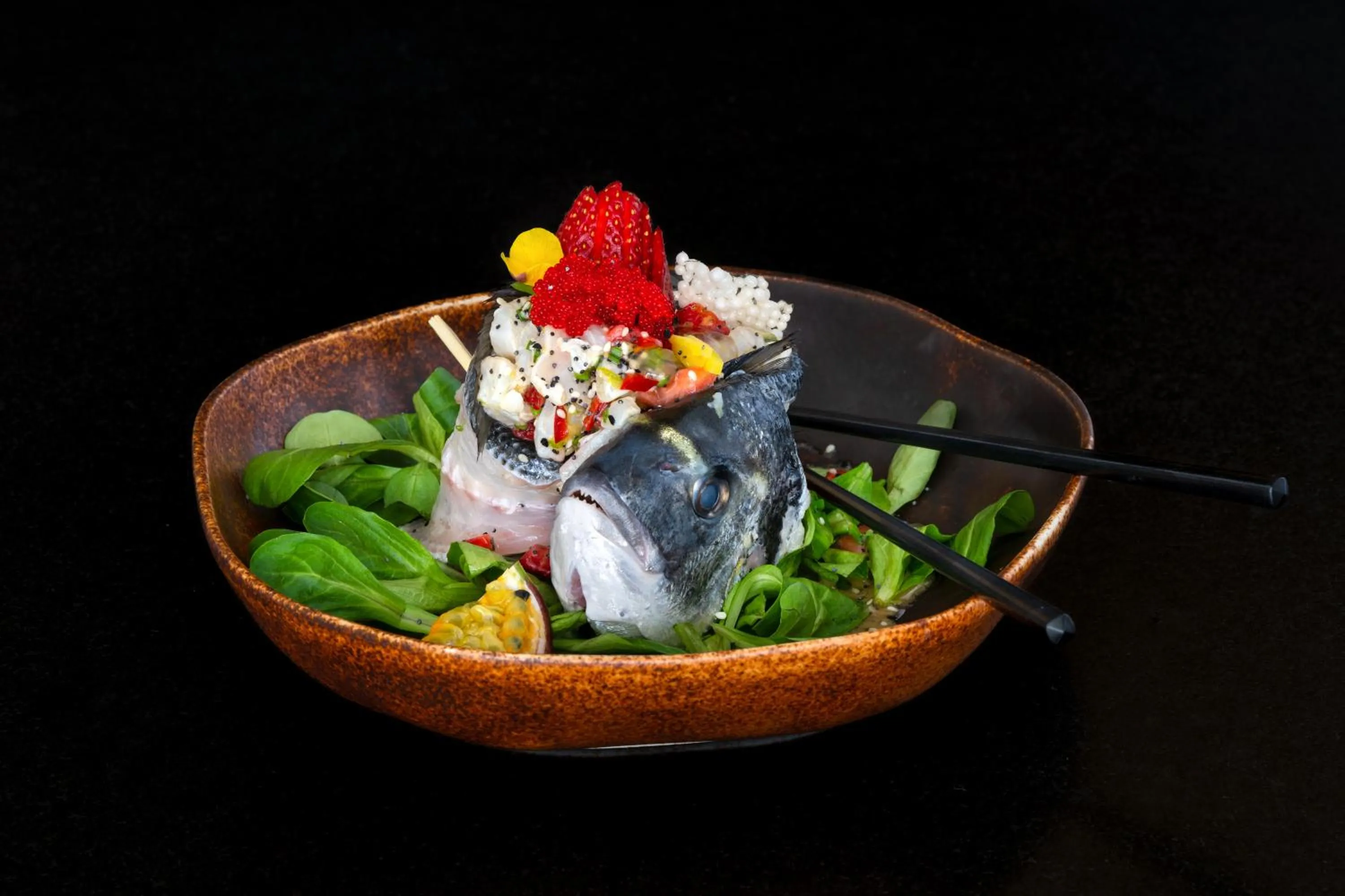 Restaurant/places to eat in Evgenia Villas & Suites by Calm Collection