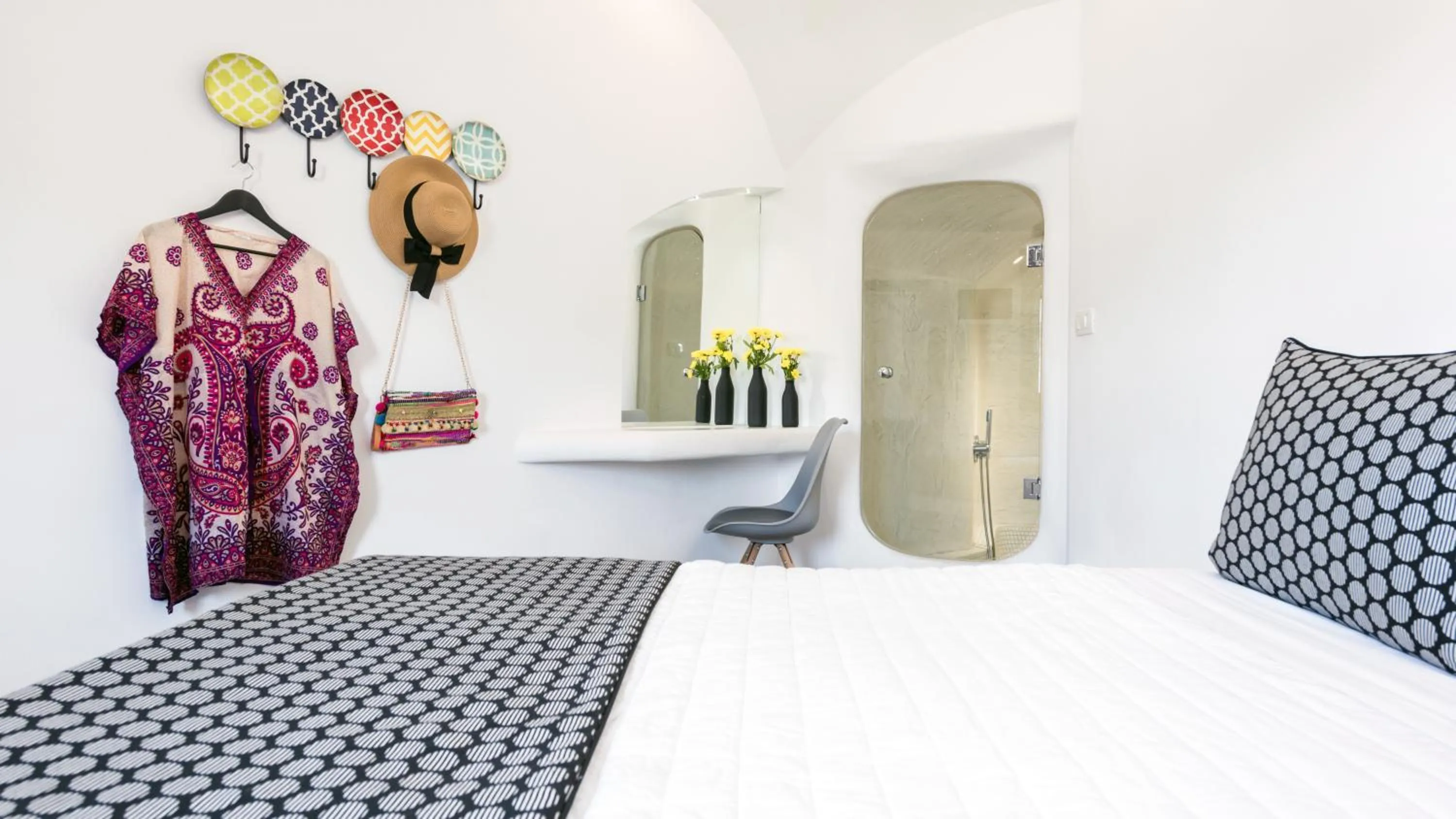 Bedroom, Bed in Evgenia Villas & Suites by Calm Collection