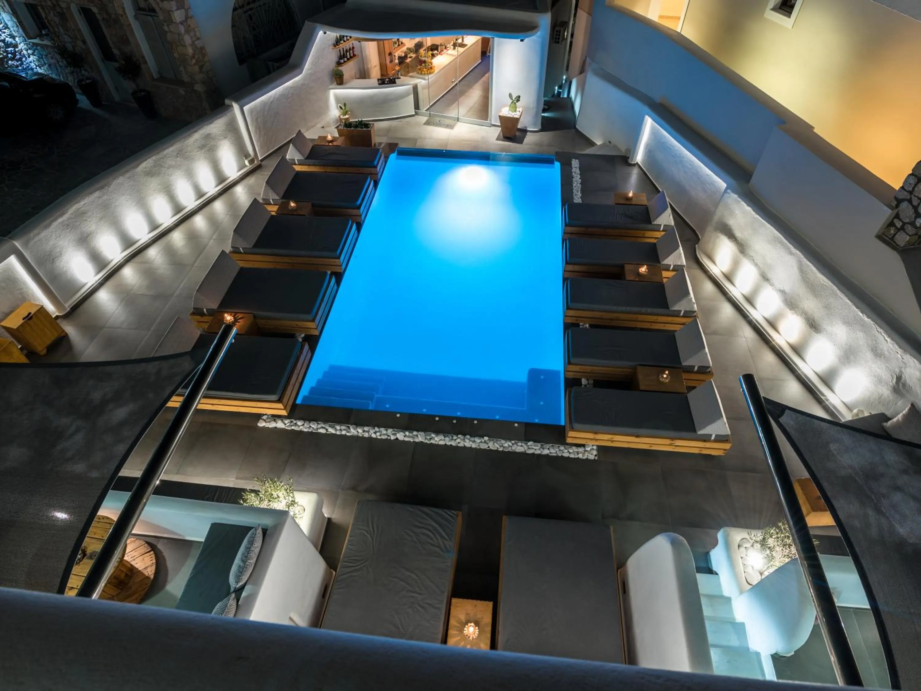 Bird's eye view in Evgenia Villas & Suites by Calm Collection