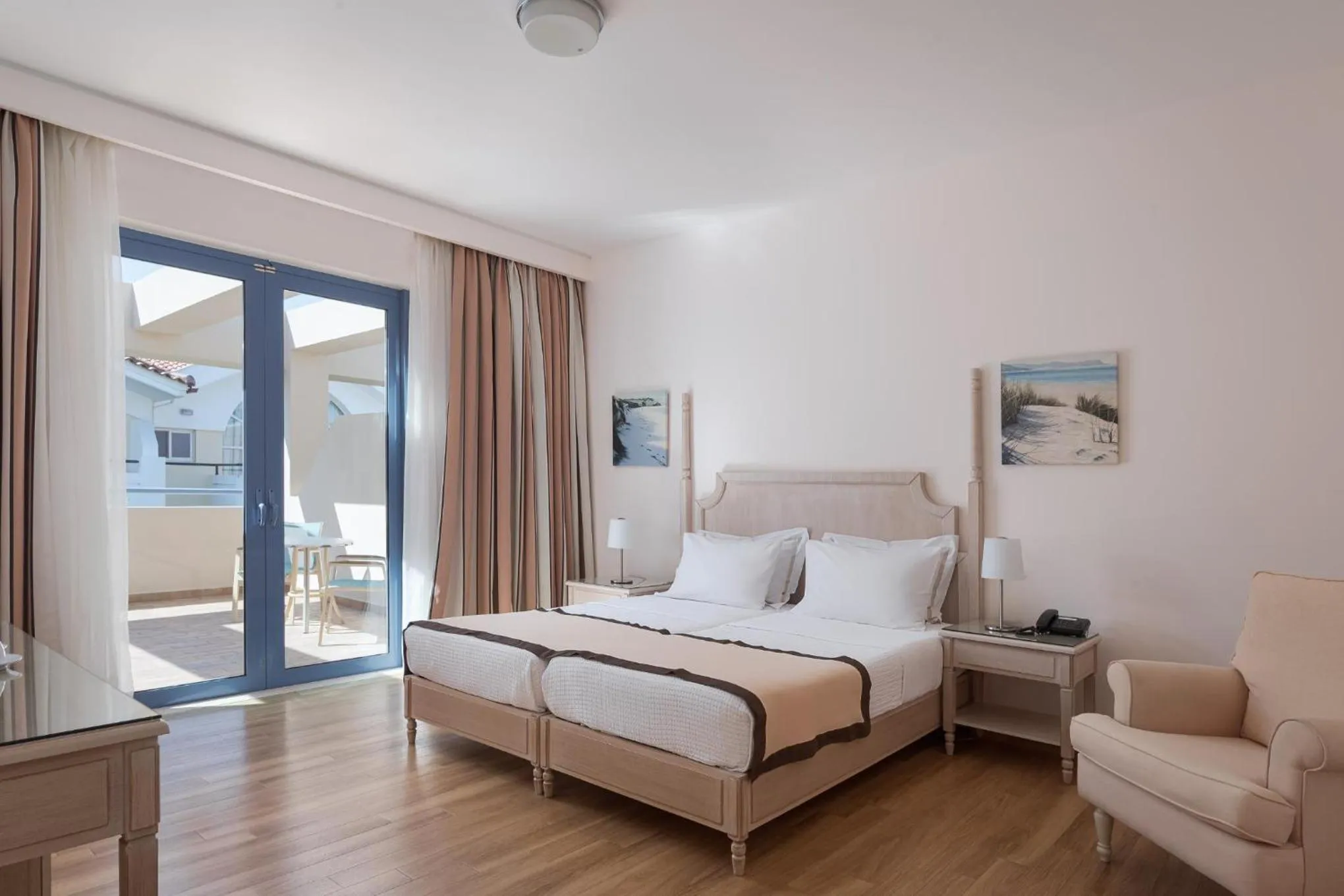 Bed in Alkyon Resort Hotel & Spa