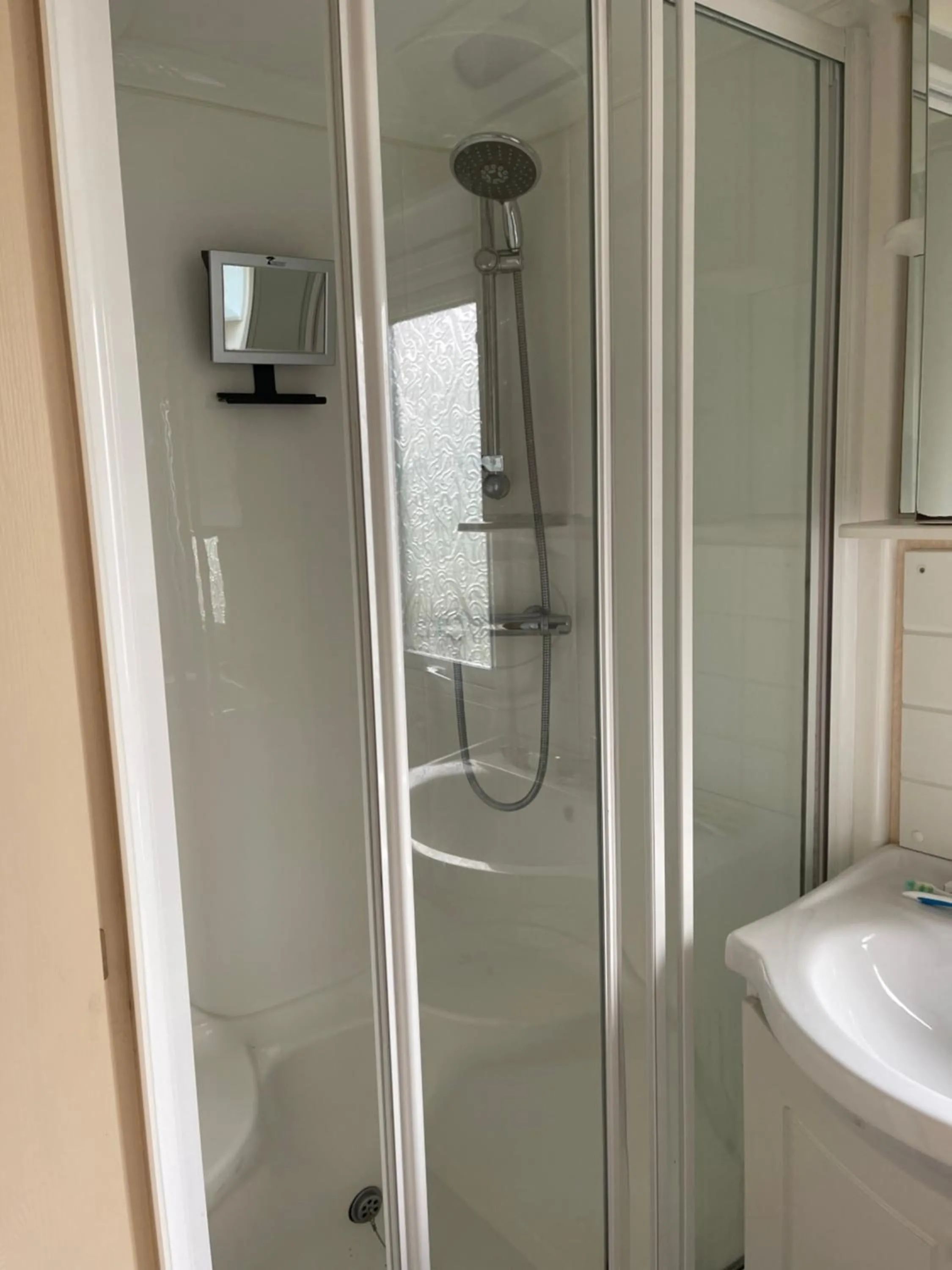 Shower in Immaculate 2-Bed Static Caravan at Monrieth