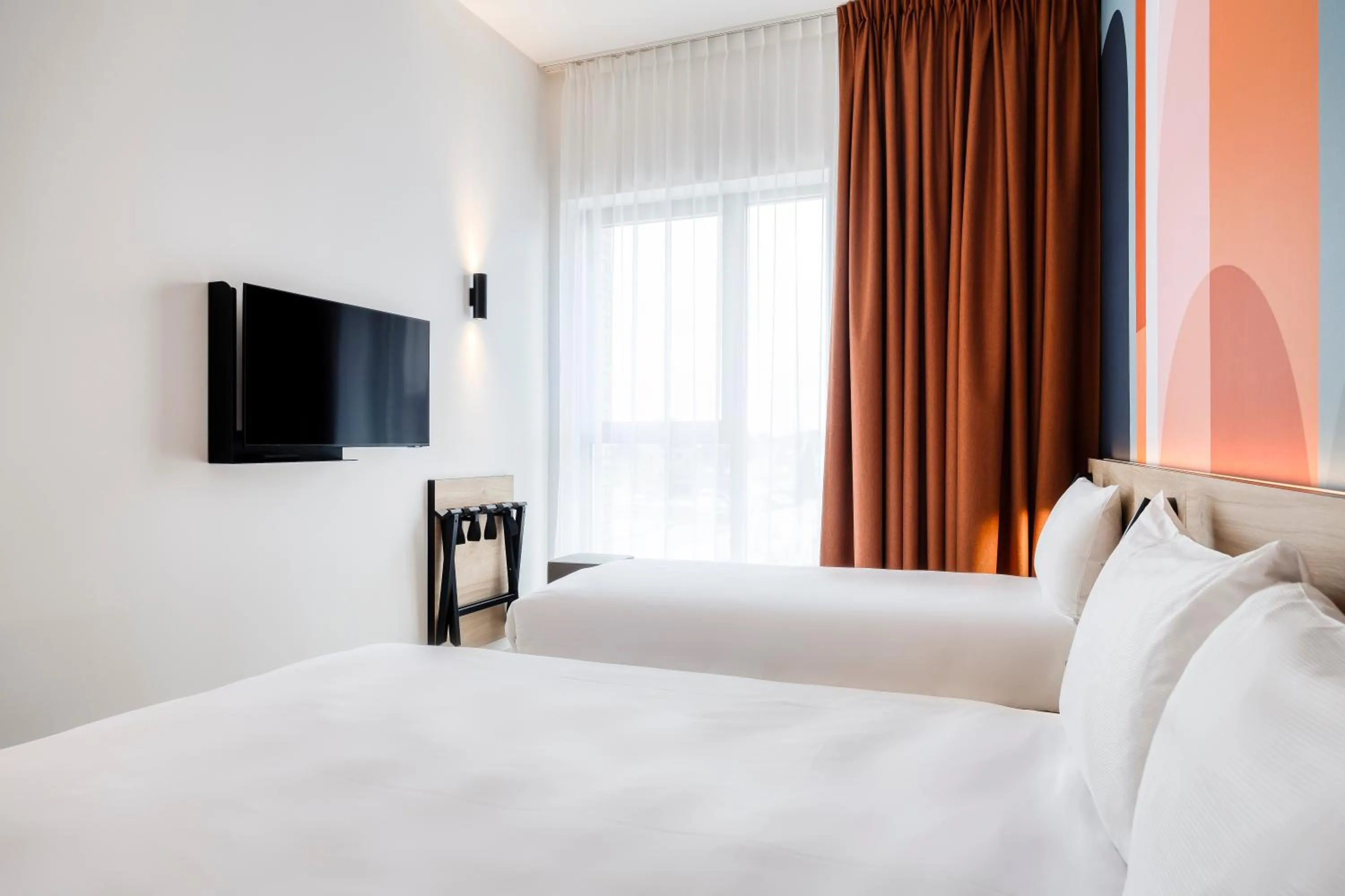 Bedroom, Bed in B&B HOTEL Mechelen