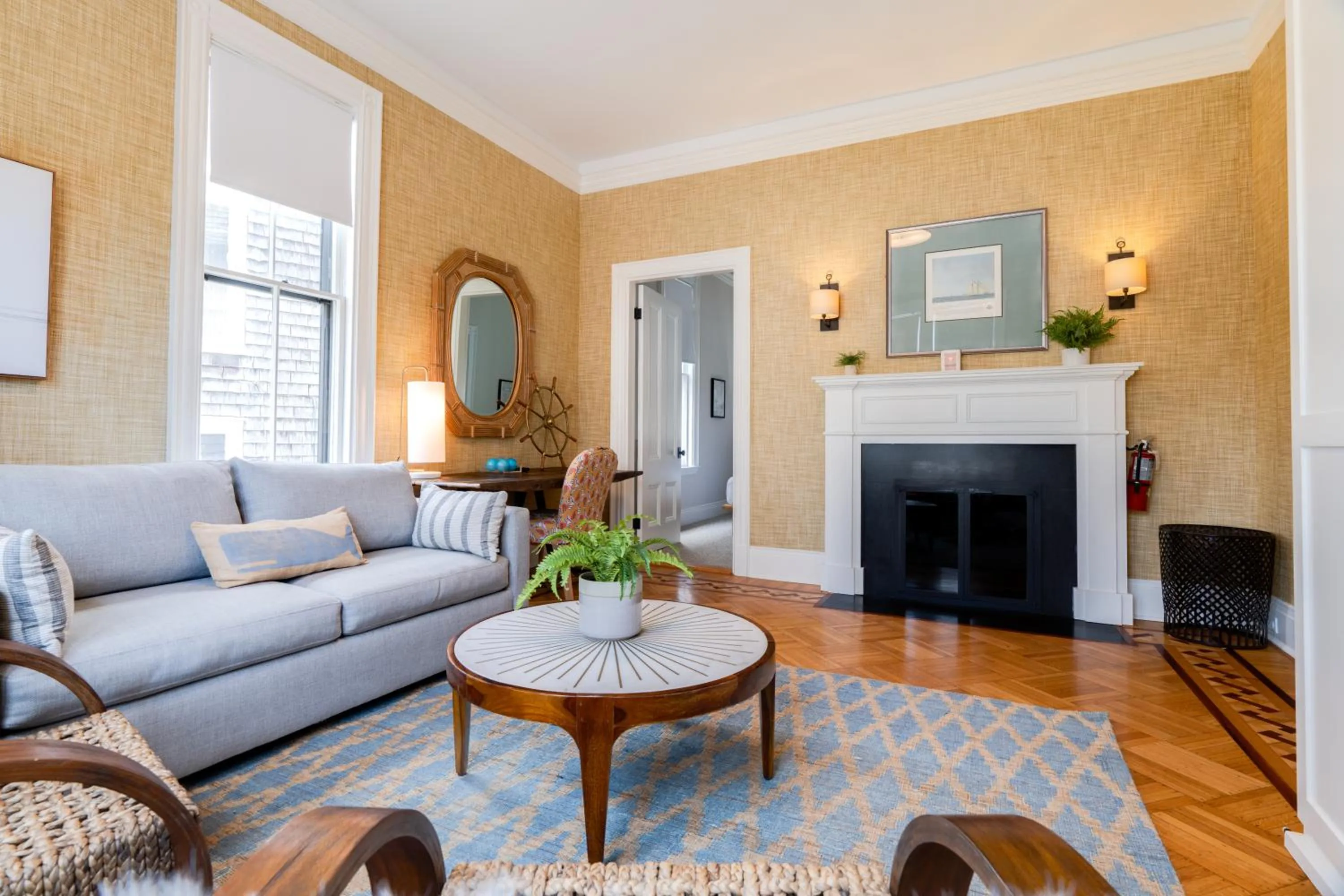 Living room in The Centerboard Nantucket