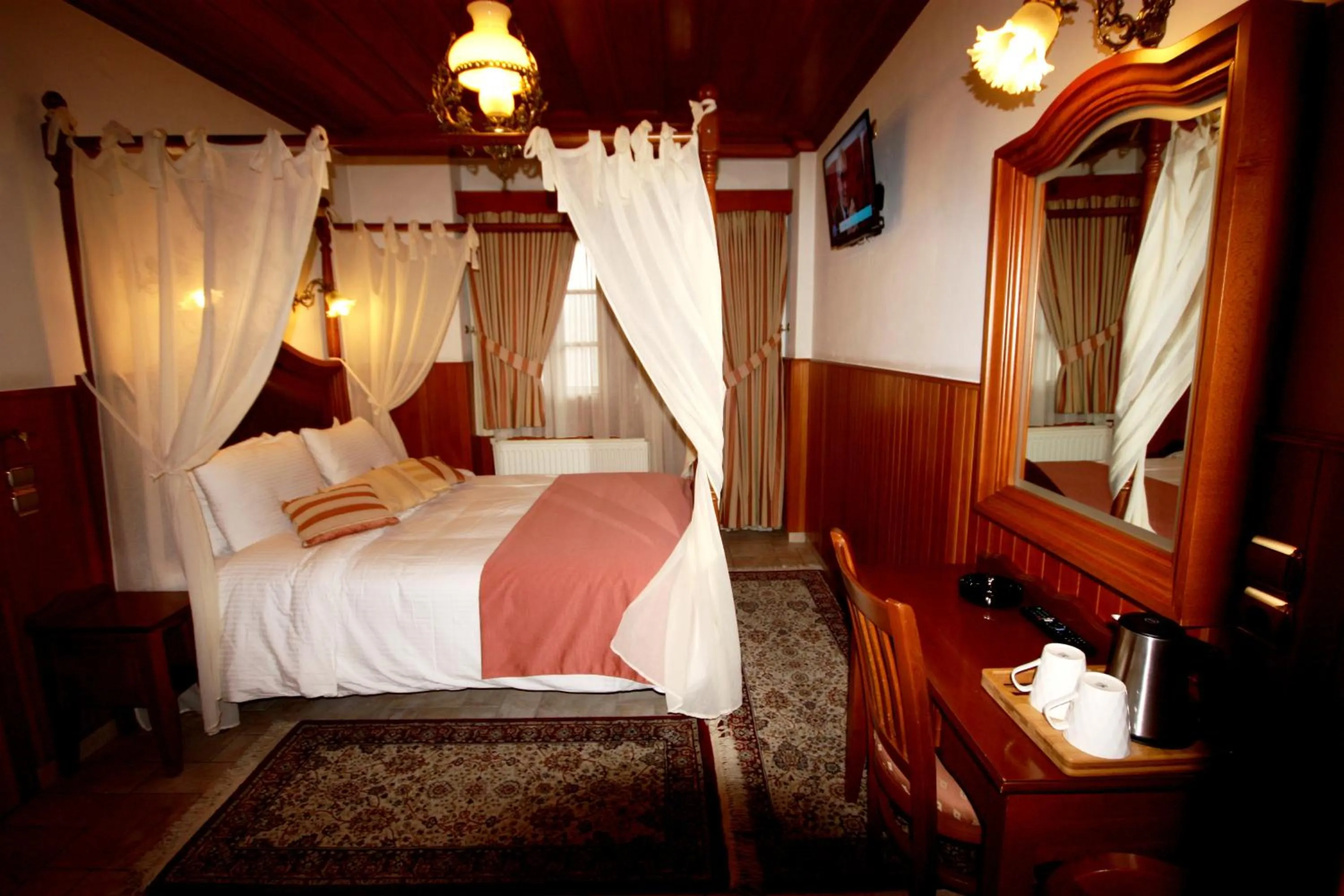 Photo of the whole room, Bed in Archontiko Metsovou Luxury Boutique Spa Hotel