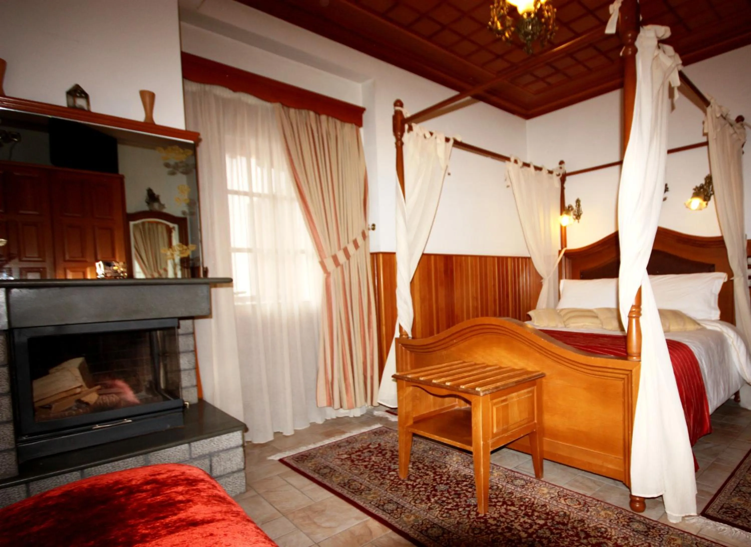 Photo of the whole room, Bed in Archontiko Metsovou Luxury Boutique Spa Hotel