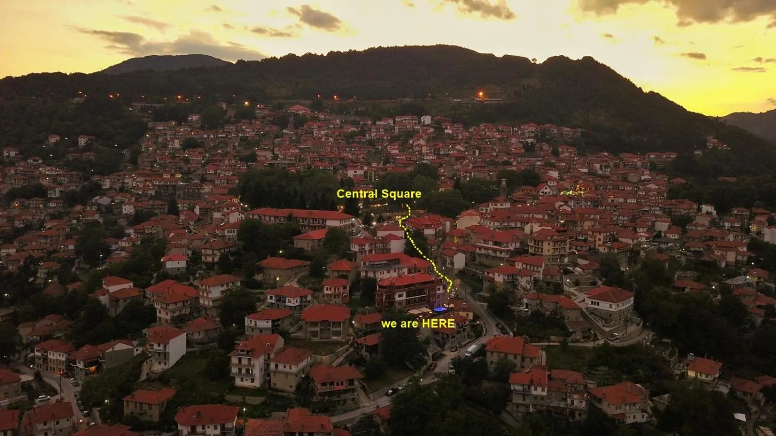 Bird's eye view in Archontiko Metsovou Luxury Boutique Spa Hotel