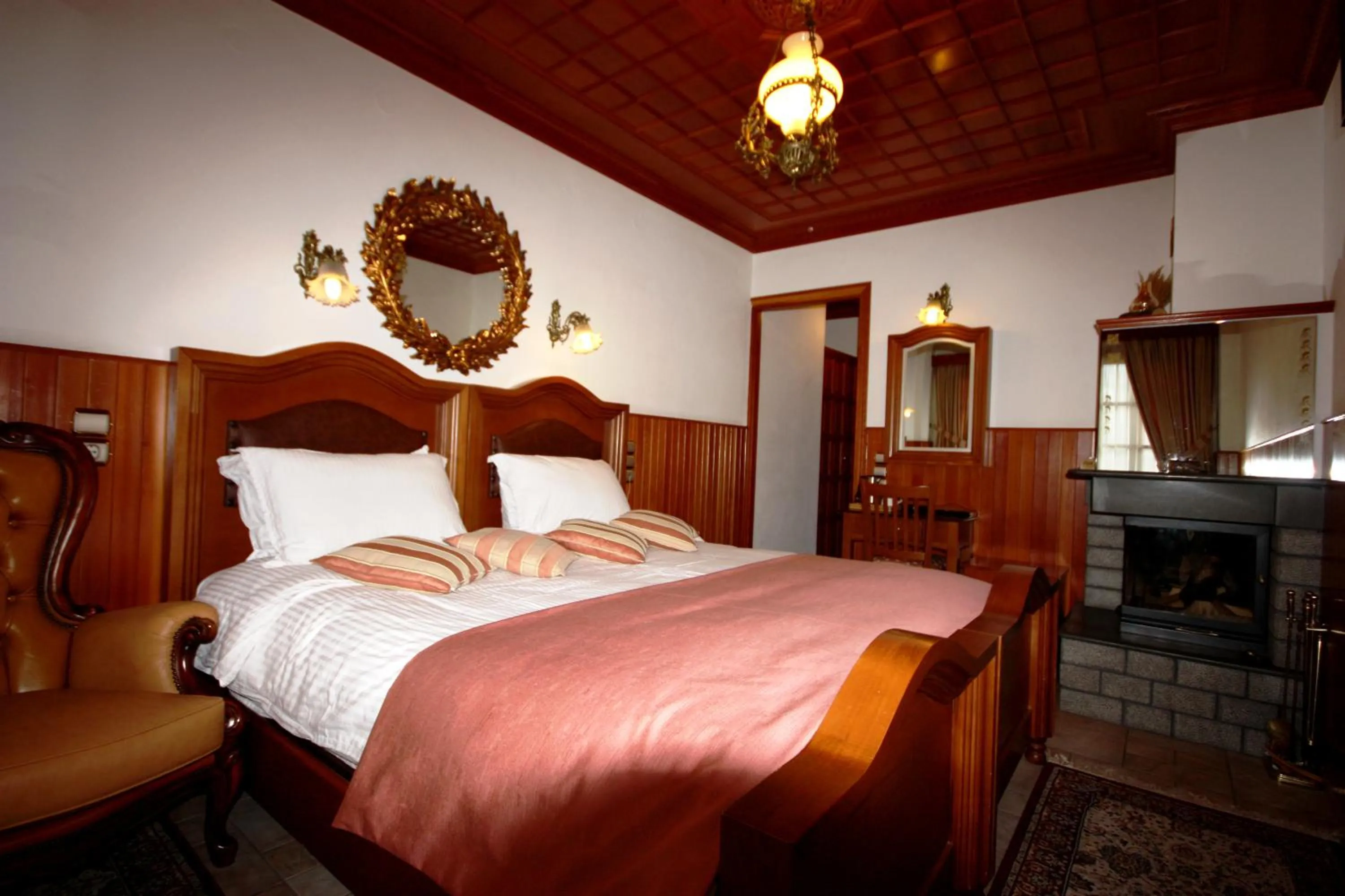 Photo of the whole room, Bed in Archontiko Metsovou Luxury Boutique Spa Hotel