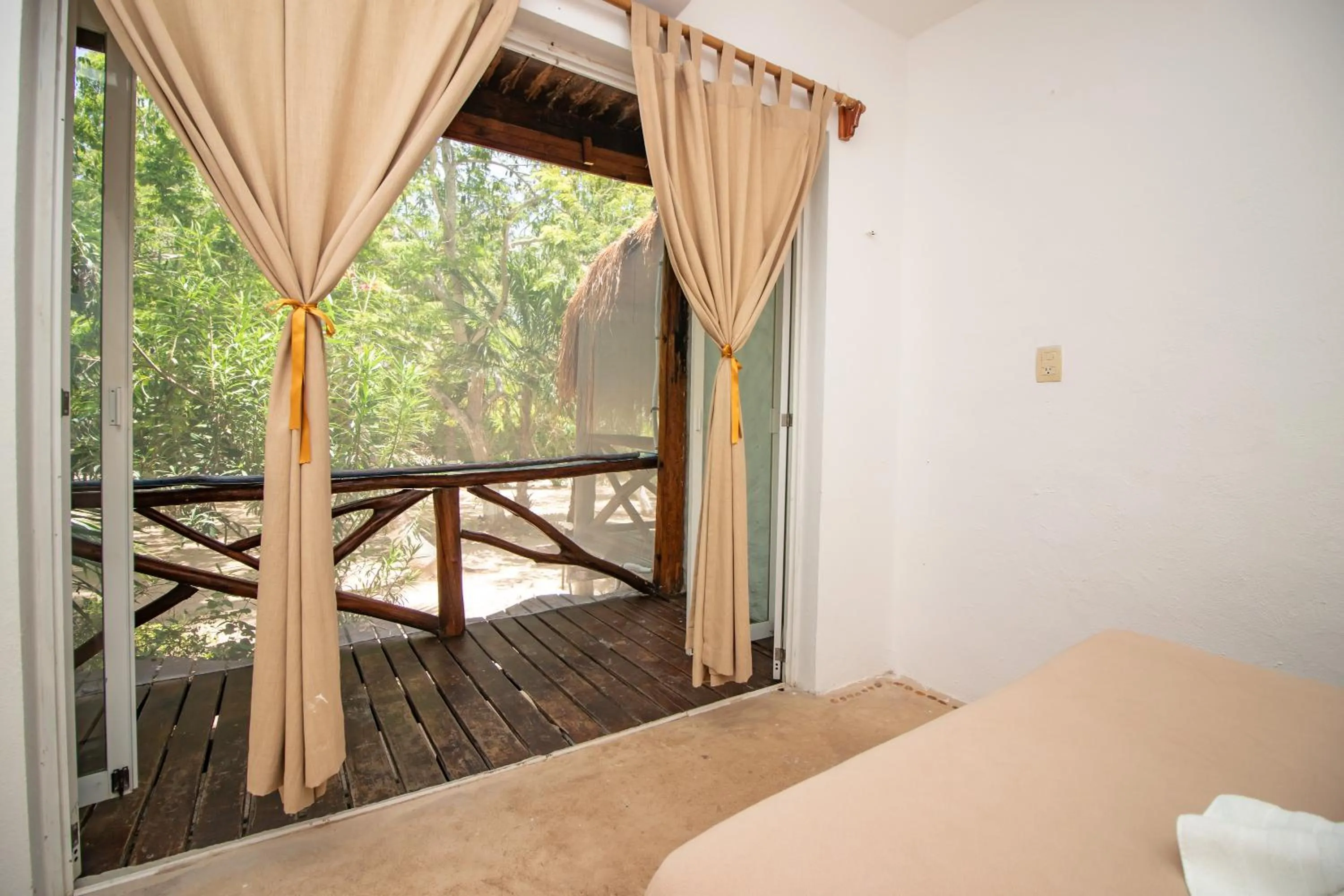 Balcony/Terrace, Bed in Hotel Ak'Na Holbox