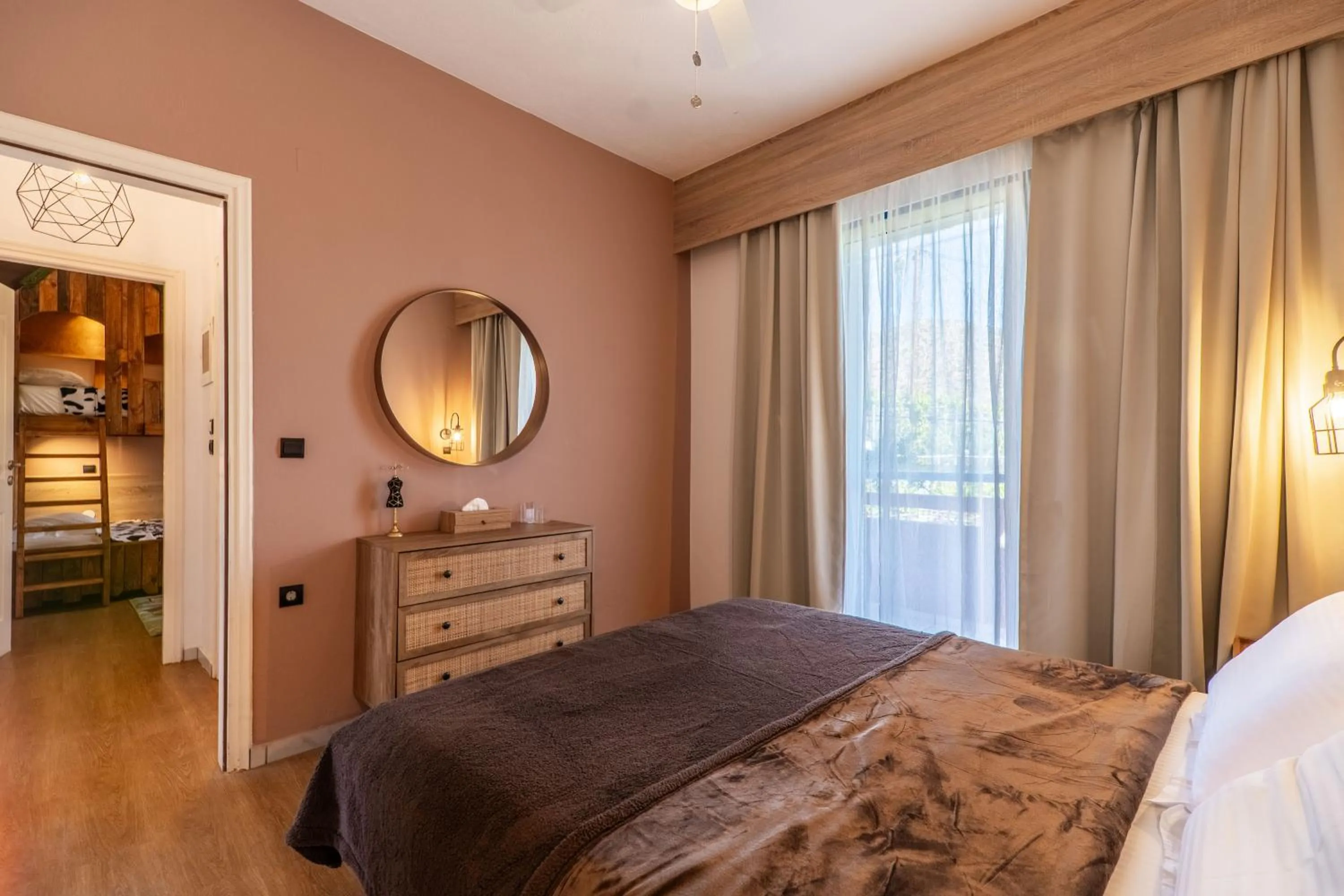 Bed in Paradisio Baby & Kinder Apartments