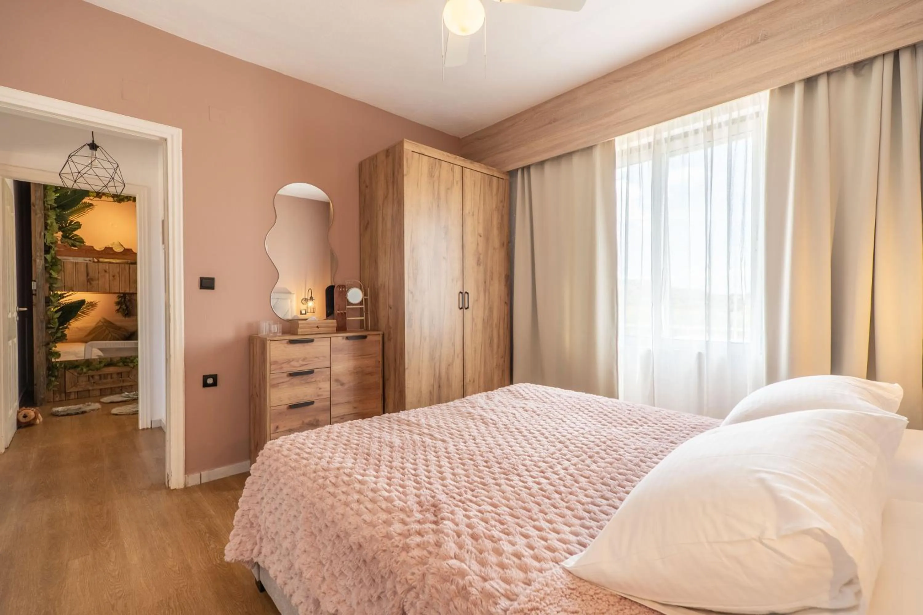 Bed in Paradisio Baby & Kinder Apartments