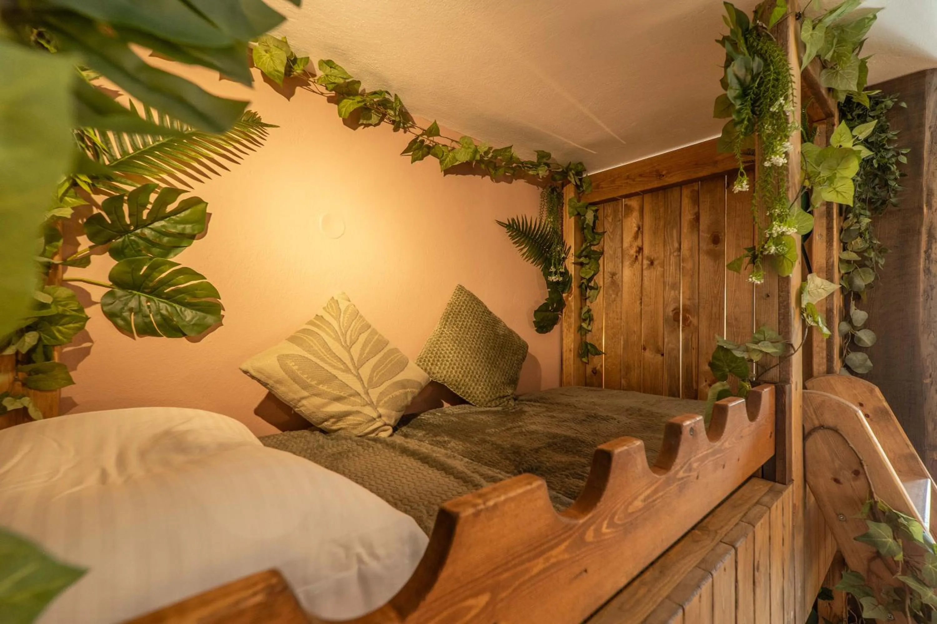 Bed in Paradisio Baby & Kinder Apartments