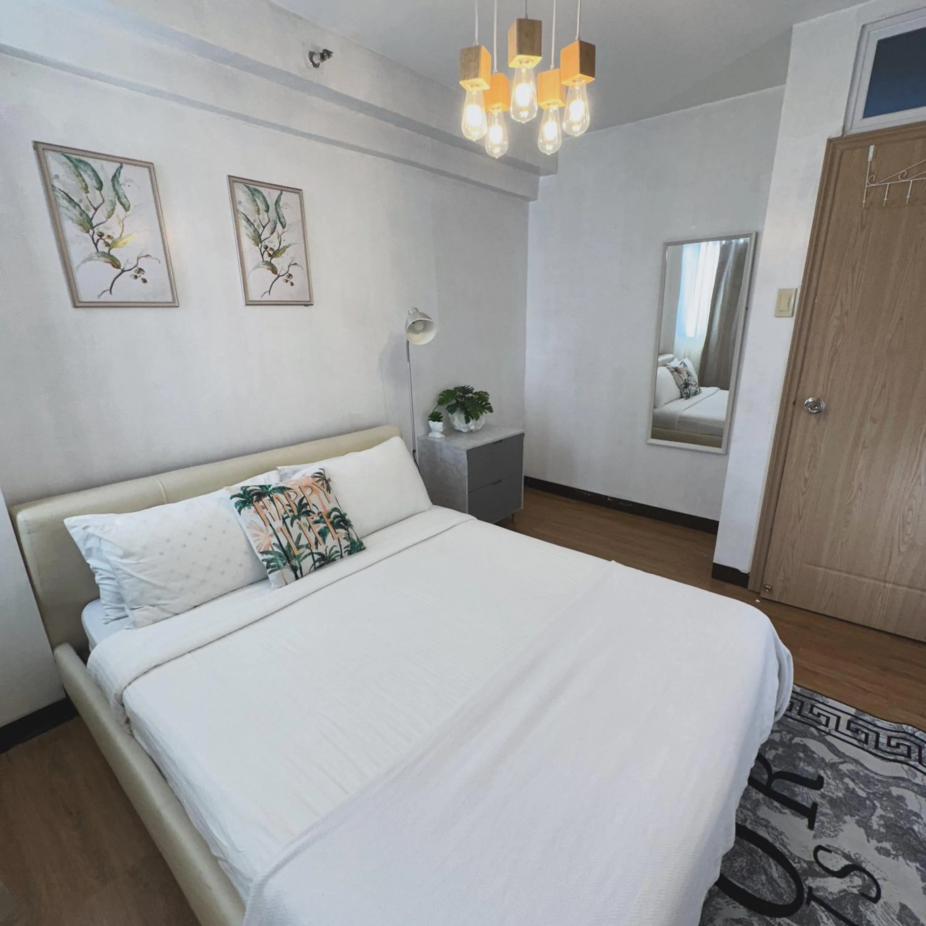 Bed in Lancris Residences 2 Bedroom Entire Apartment near Airport with Pool