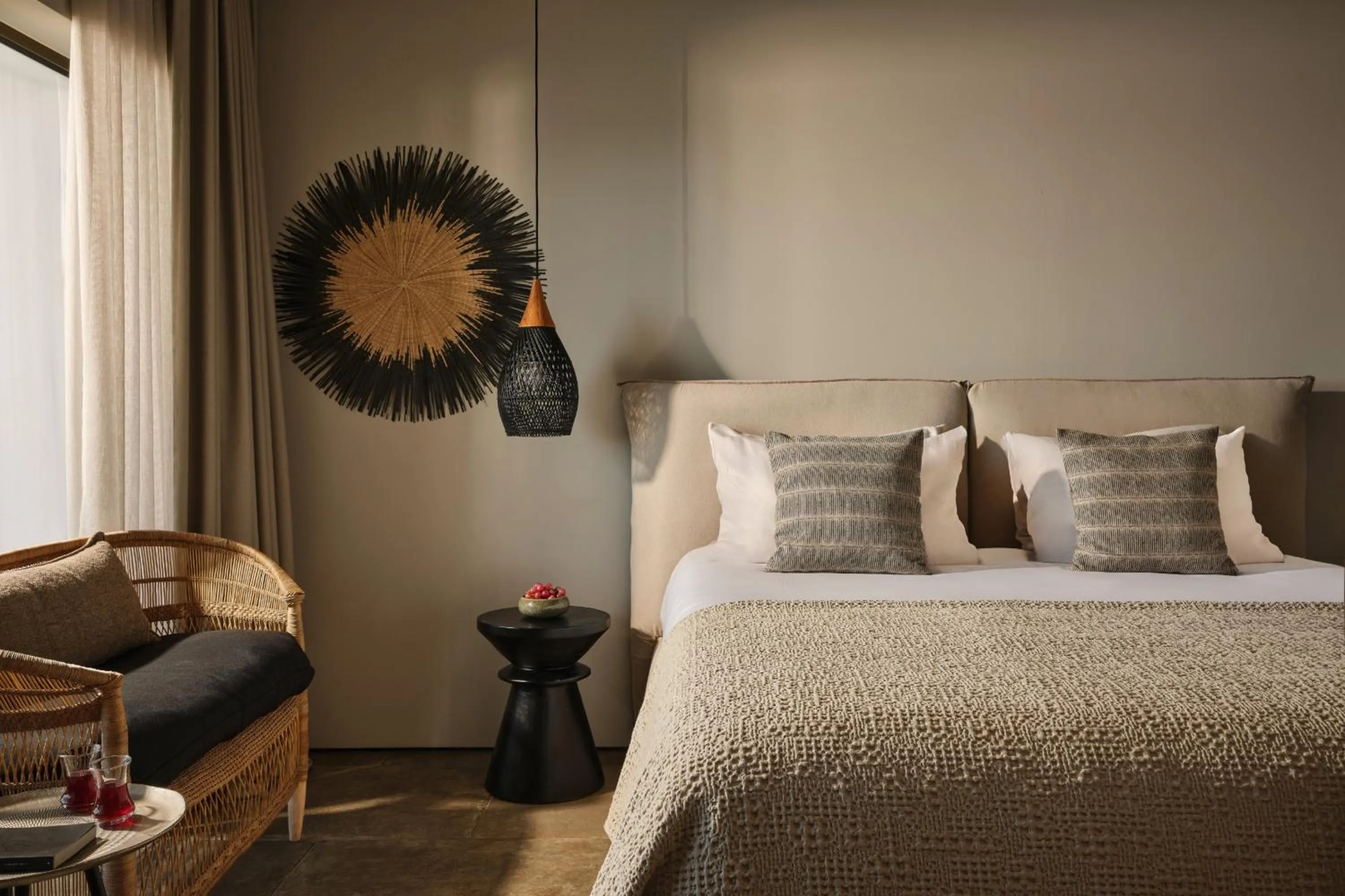 Bed in Minos Palace Resort - Adults Only