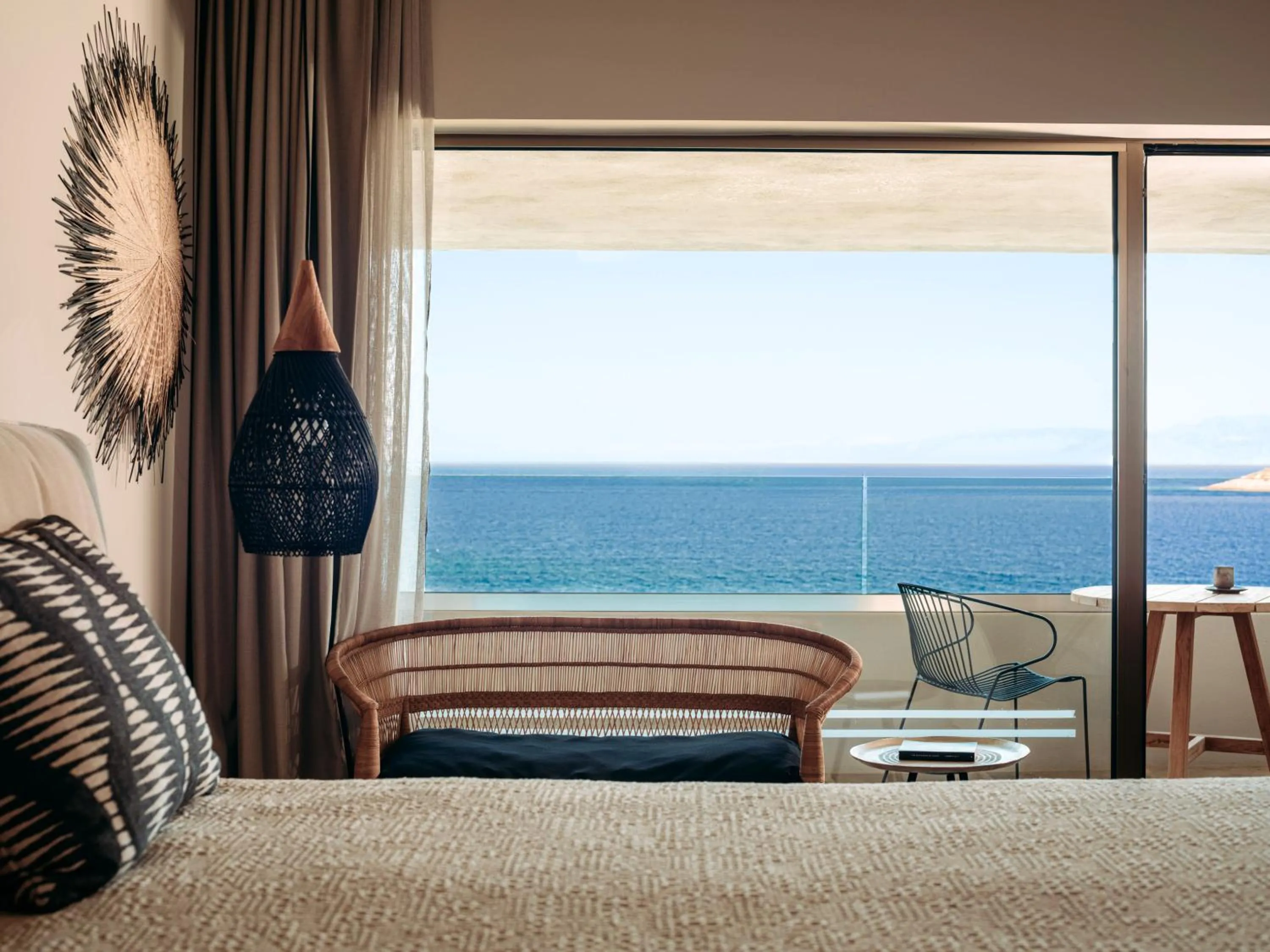 Bed in Minos Palace Resort - Adults Only