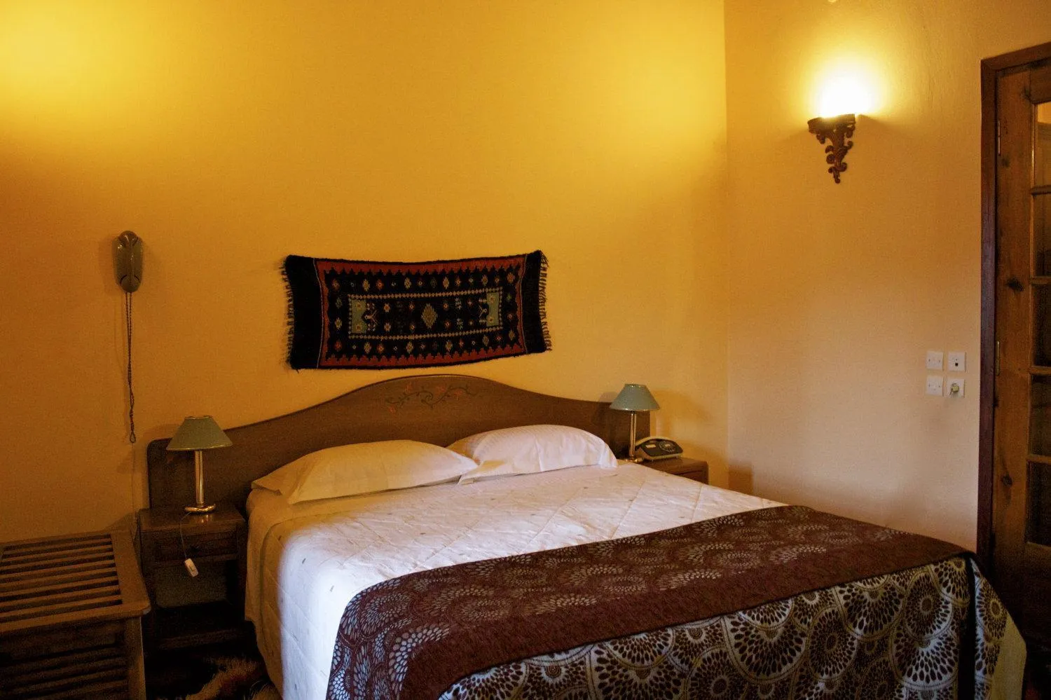 Bed in Hotel Galaxias