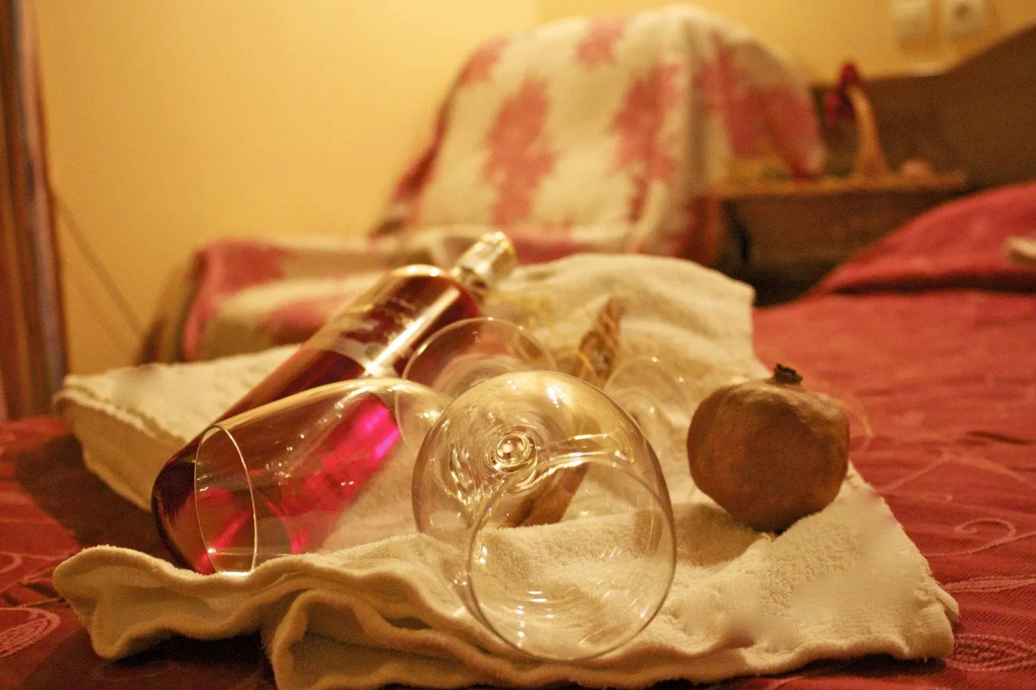 Bed in Hotel Galaxias