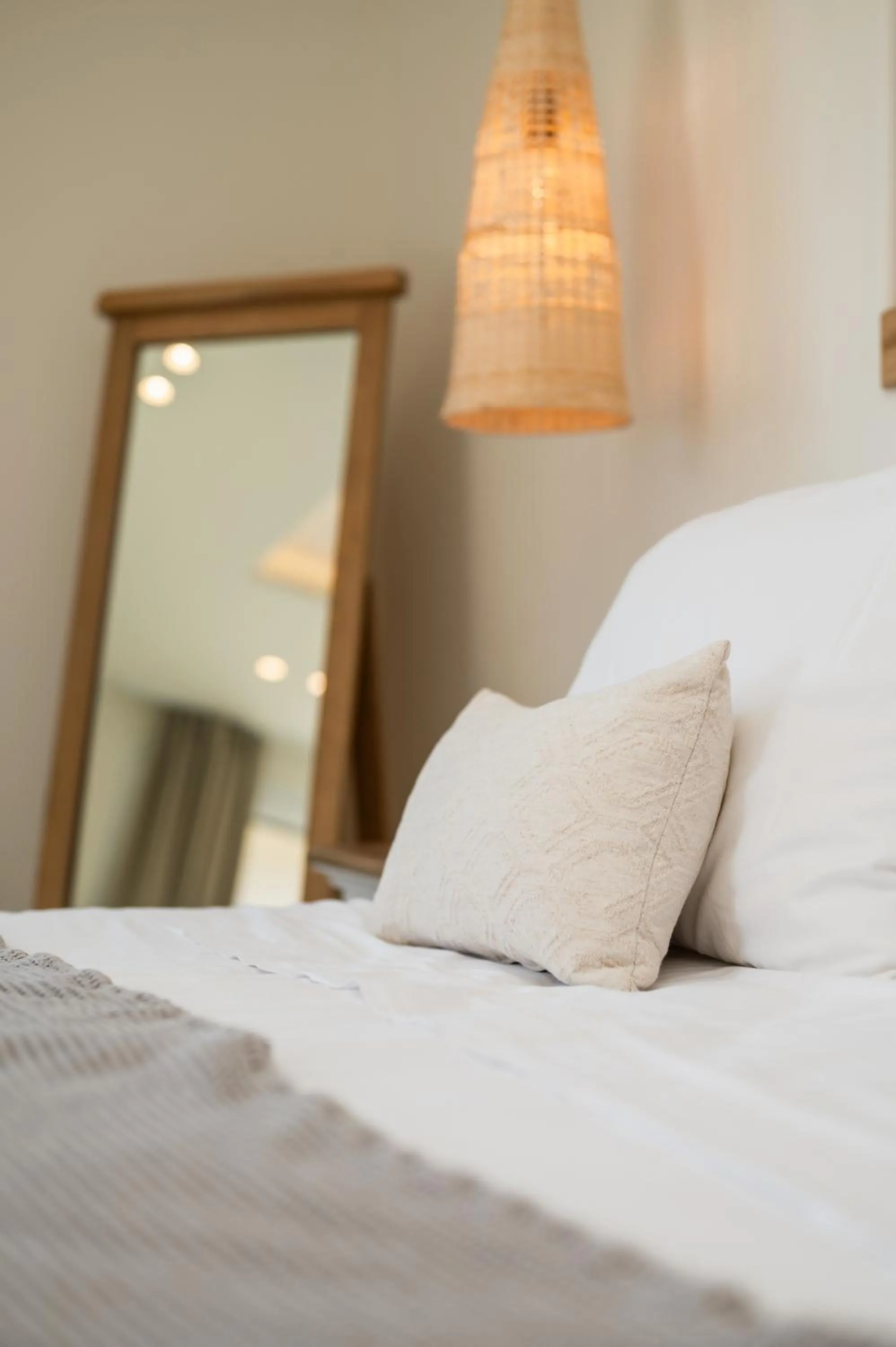 Bed in Finikas Hotel