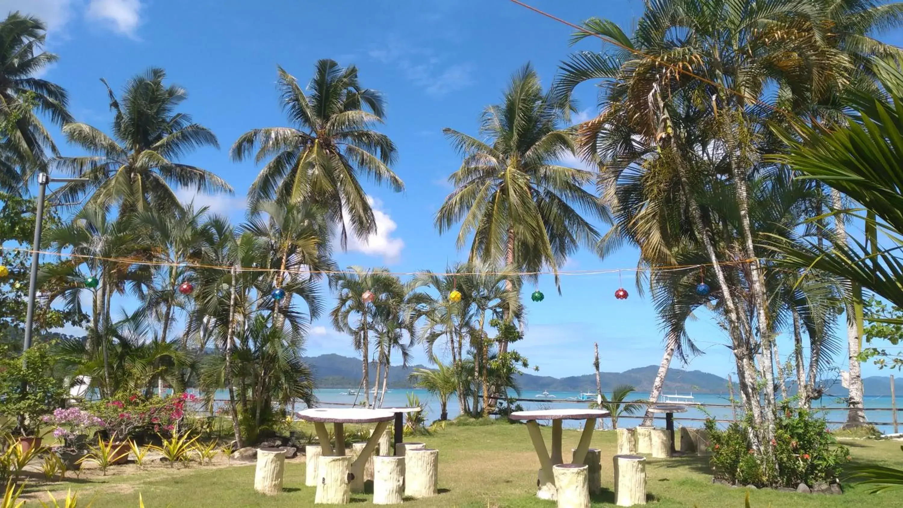 Garden view in Summer Homes Beach Front Resort and Cottages Port Barton Garden view in Summer Homes Beach Front Resort and Cottages Port Barton