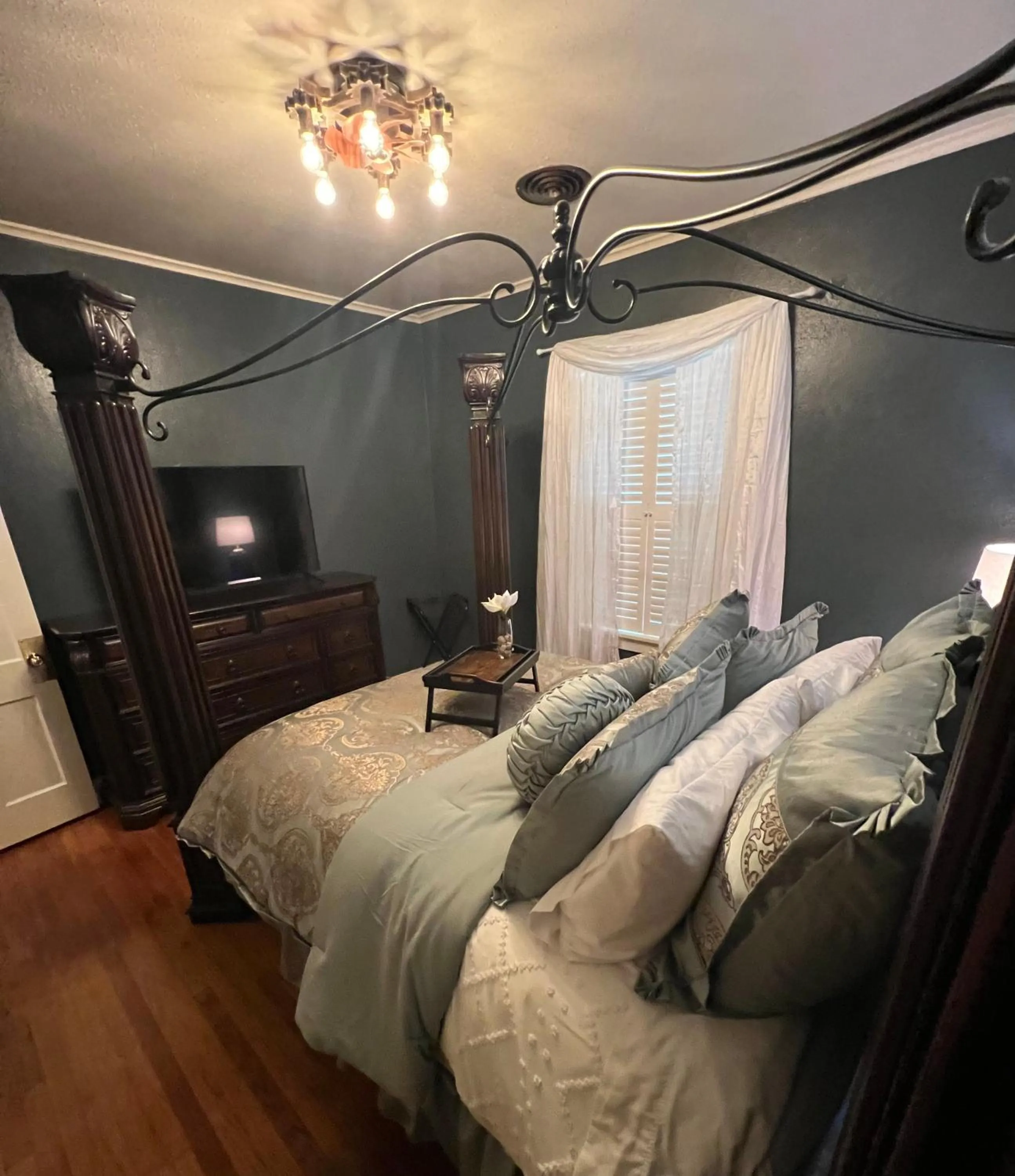 Bedroom, Bed in Opus House Historic Natchitoches
