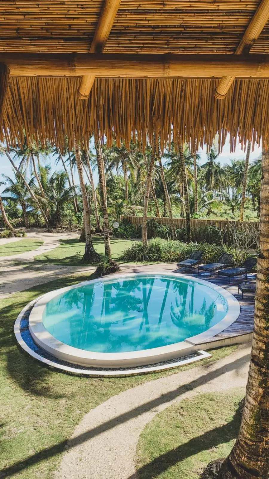 Pool view in INARA Siargao