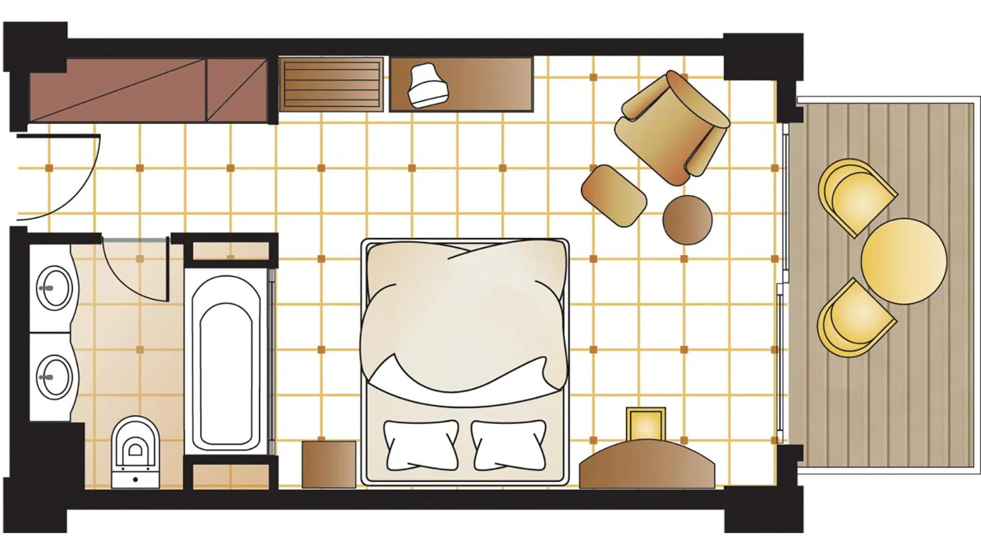 Floor plan in Grecotel Eva Palace