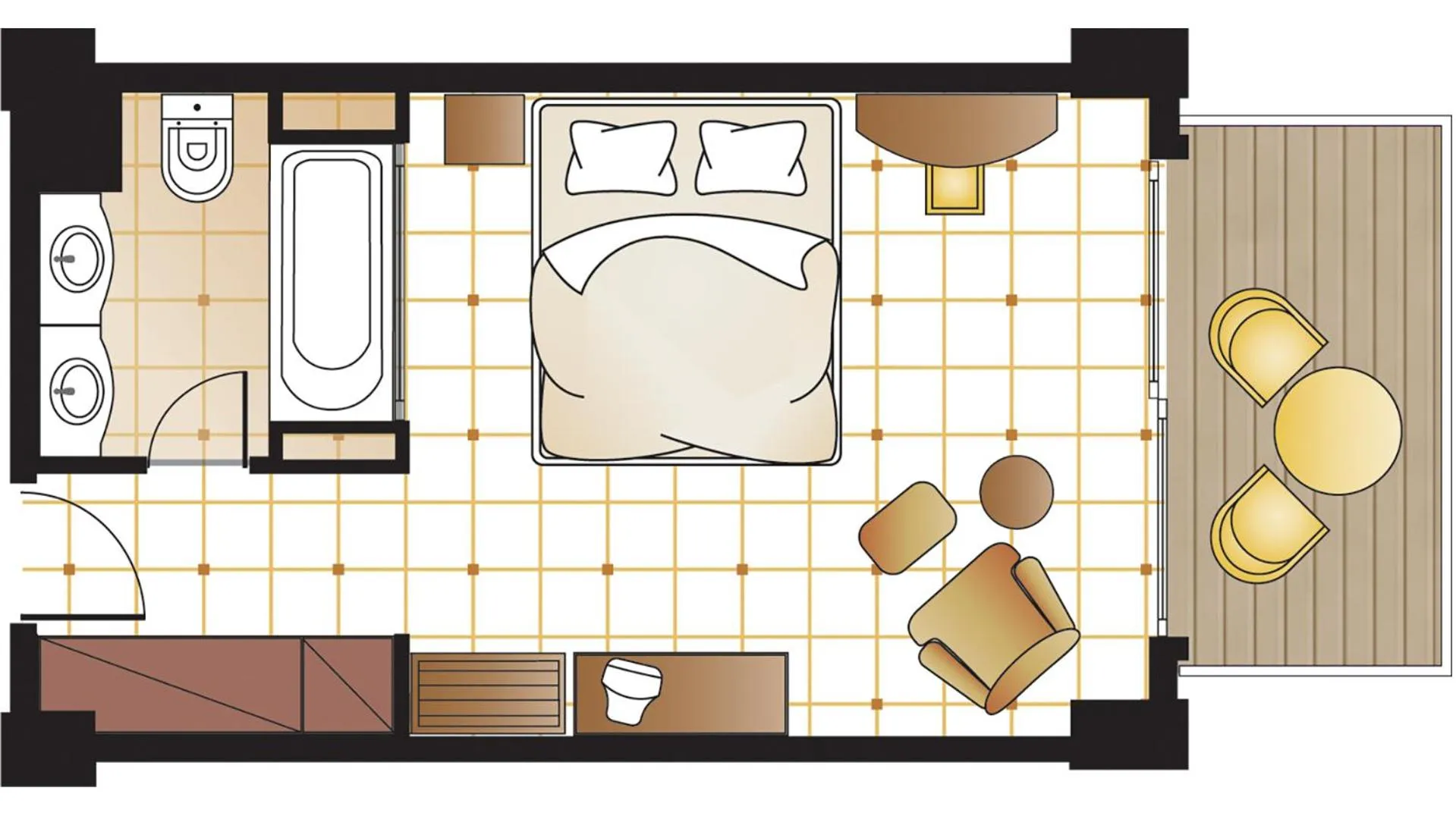 Floor plan in Grecotel Eva Palace