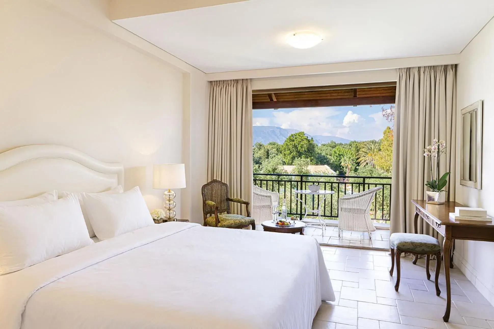 Bedroom, Bed in Grecotel Eva Palace Bedroom, Bed in Grecotel Eva Palace