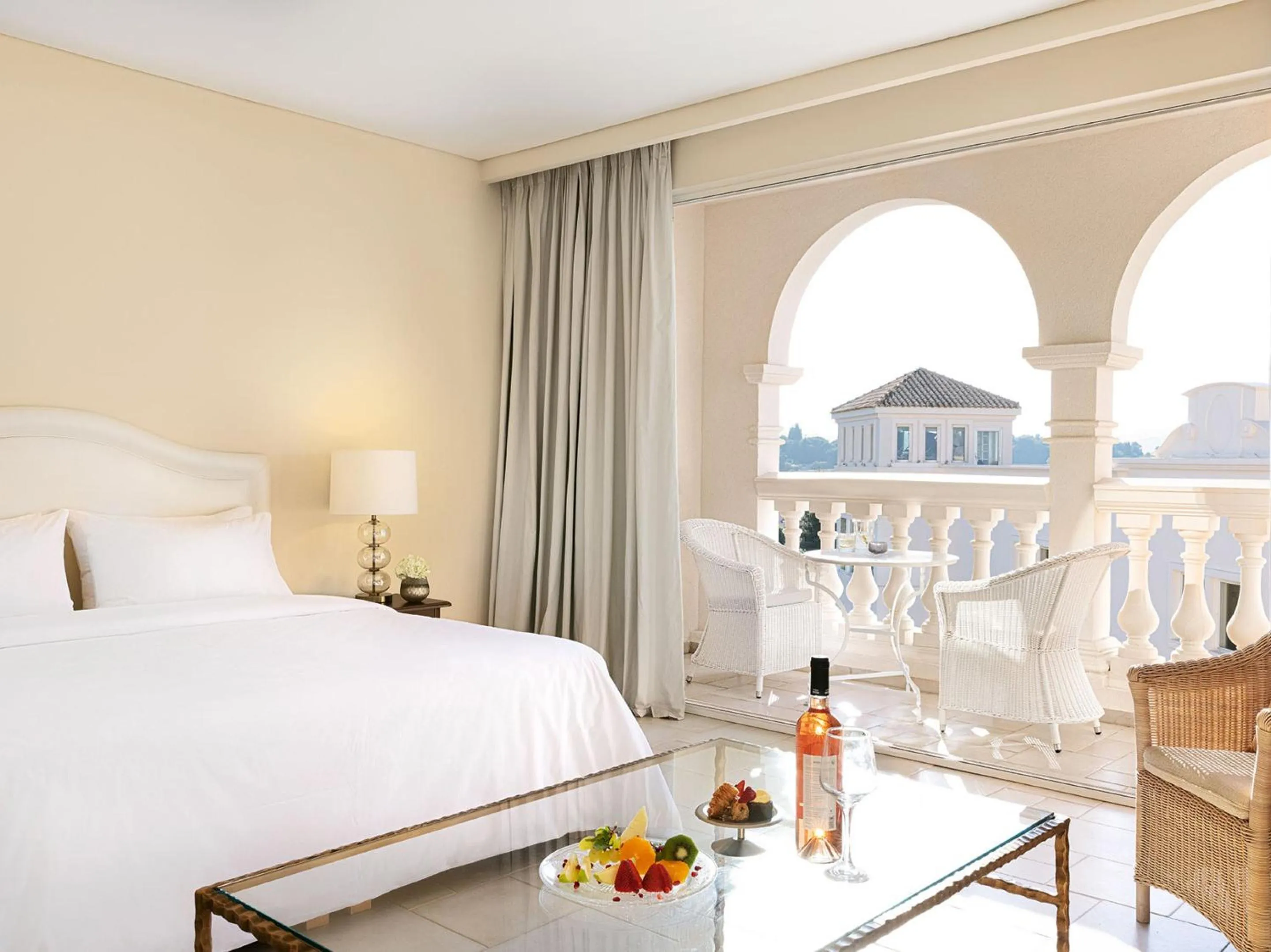 Bedroom, Bed in Grecotel Eva Palace