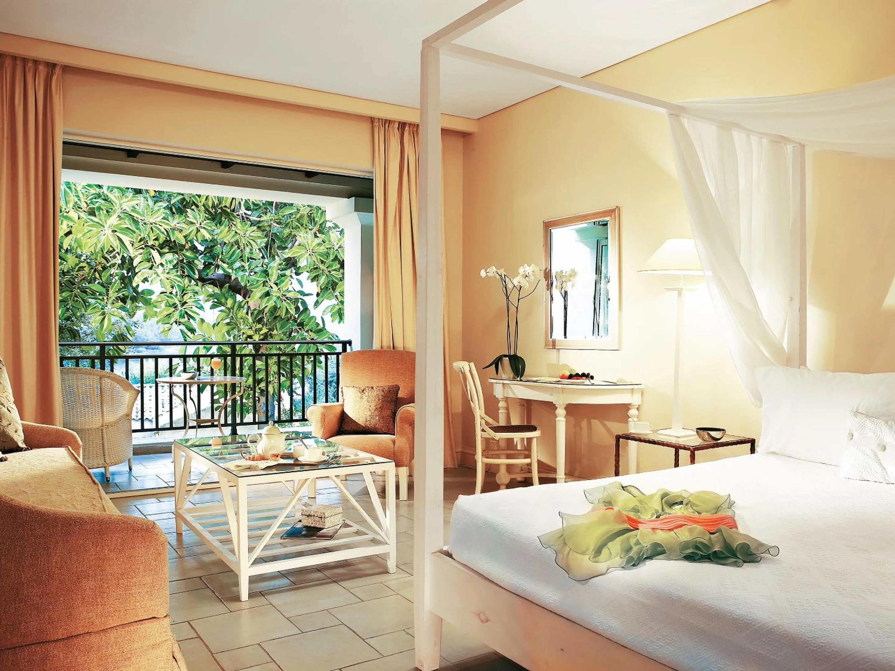 Bedroom, Bed in Grecotel Eva Palace