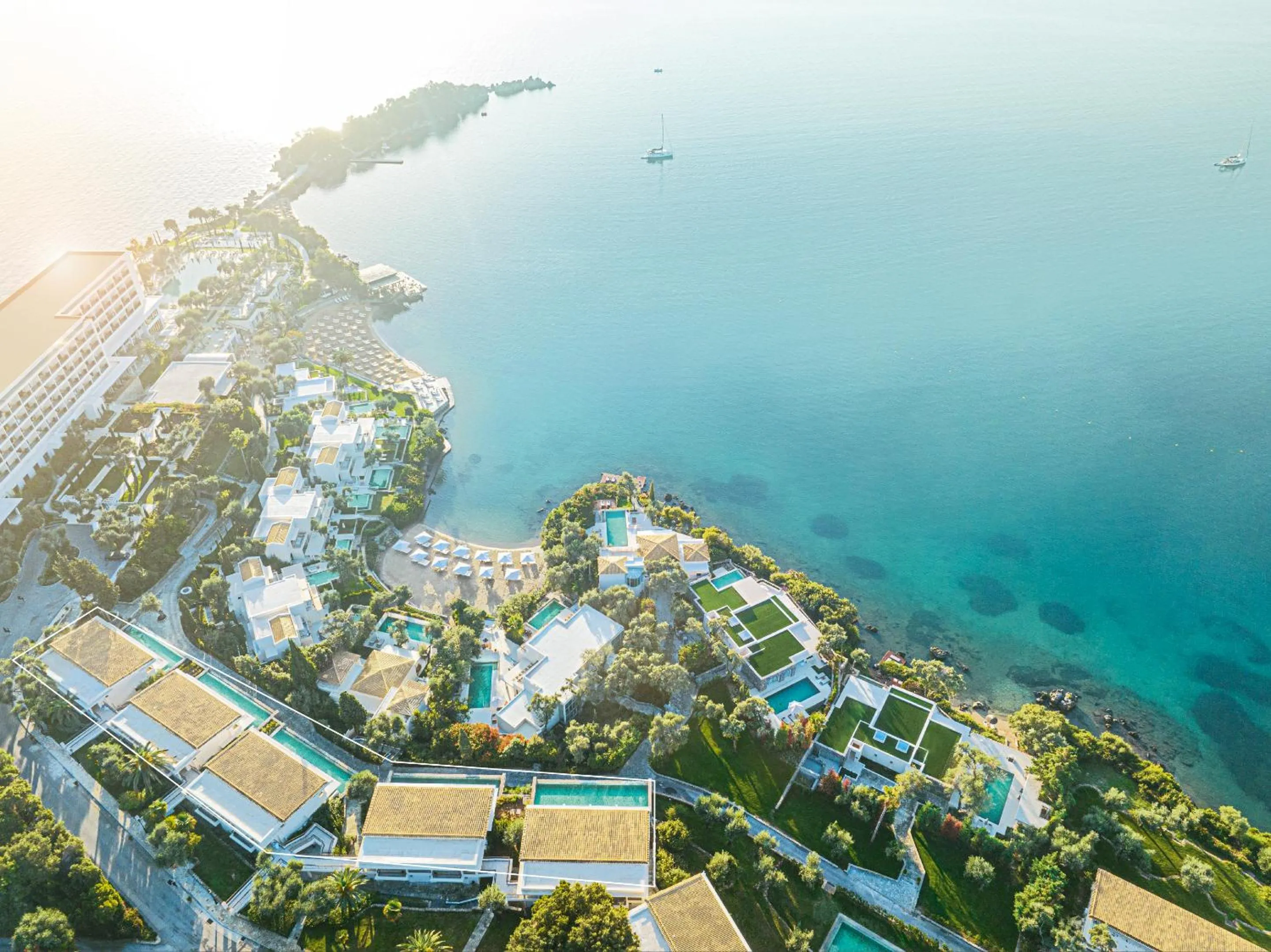 Bird's eye view in Corfu Imperial, A Grecotel Resort to Live