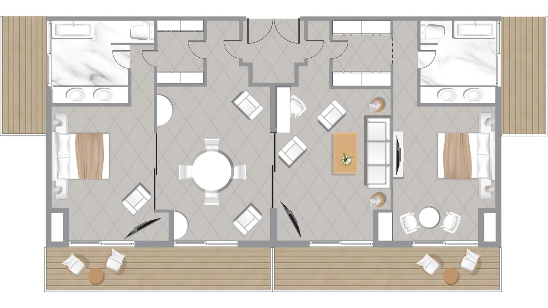 Floor plan in Corfu Imperial, A Grecotel Resort to Live
