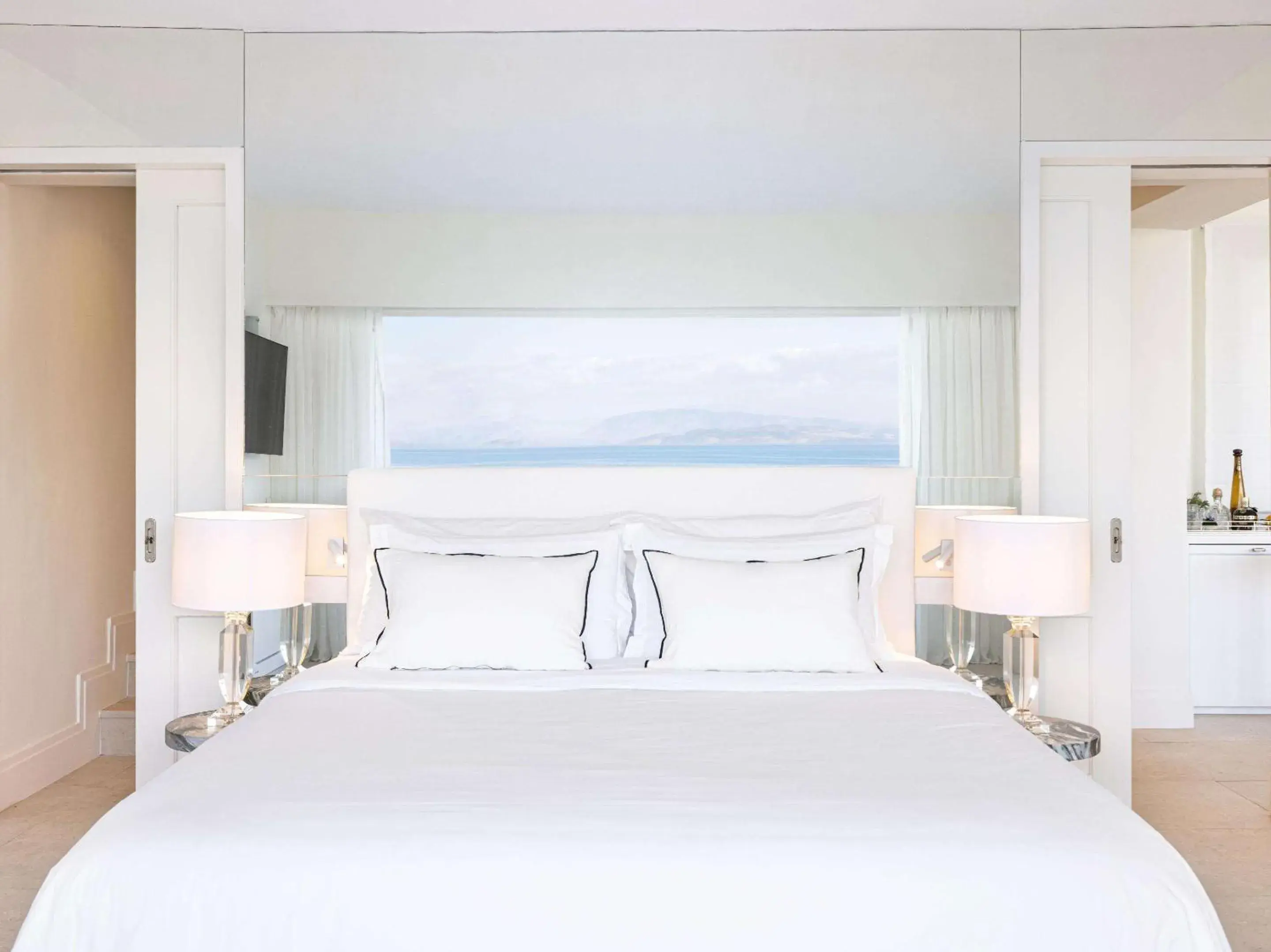 Bedroom, Bed in Corfu Imperial, A Grecotel Resort to Live Bedroom, Bed in Corfu Imperial, A Grecotel Resort to Live