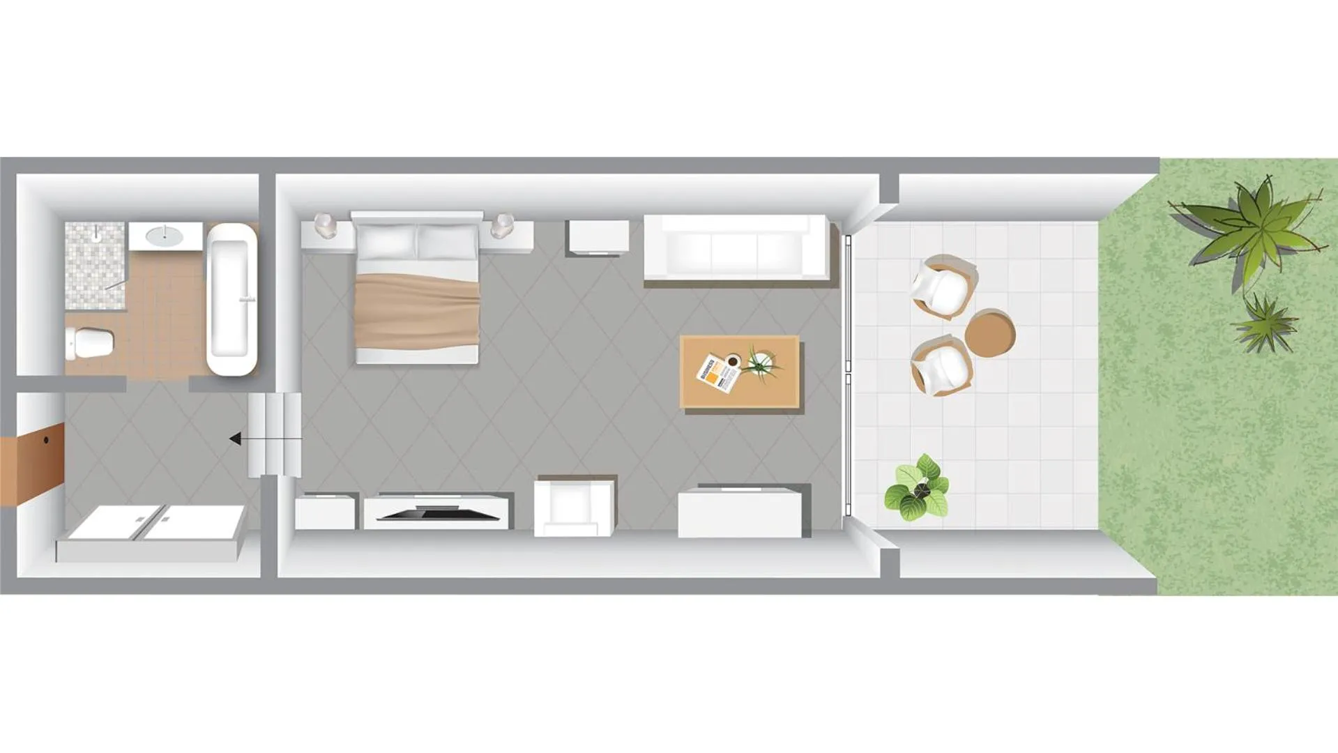 Floor plan in Corfu Imperial, A Grecotel Resort to Live