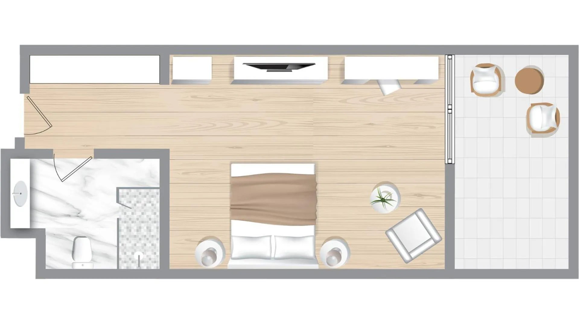 Floor plan in Corfu Imperial, A Grecotel Resort to Live