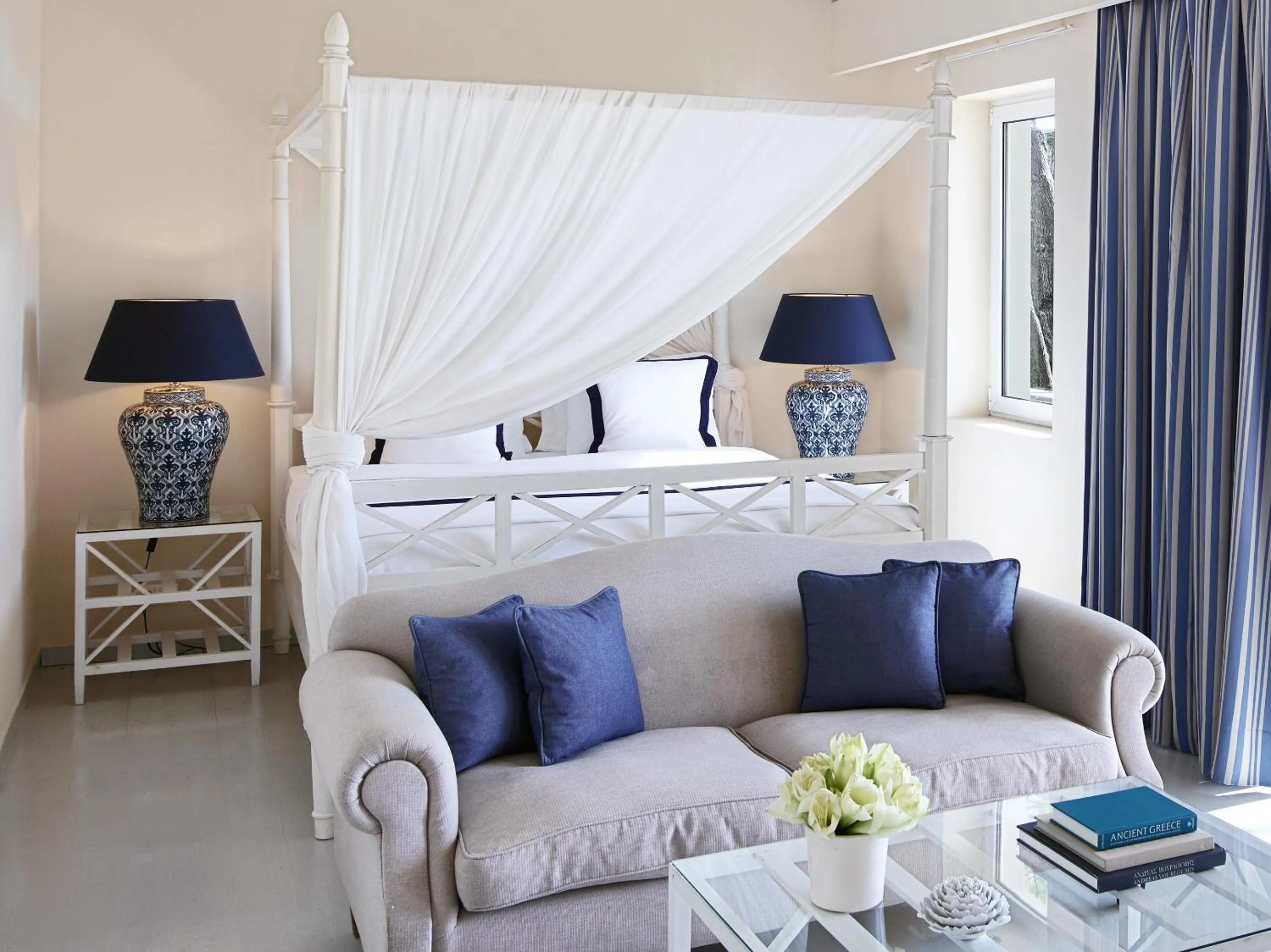 Bedroom, Bed in Grecotel La Riviera at Riviera Olympia & Aqua Park